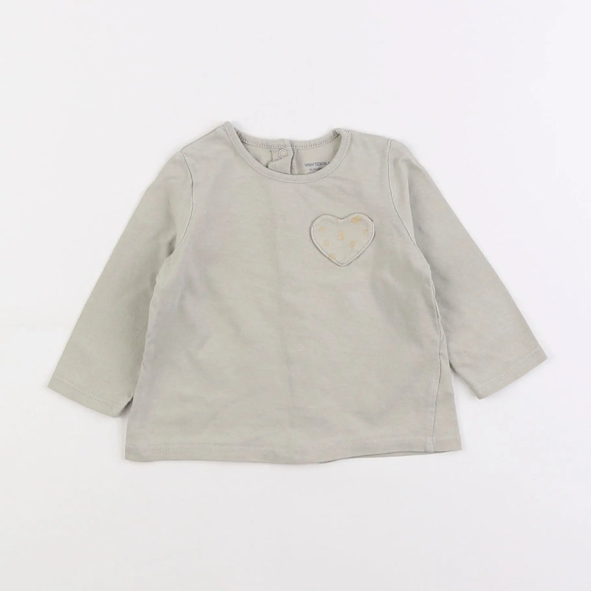 Vertbaudet - tee-shirt vert - 6 mois