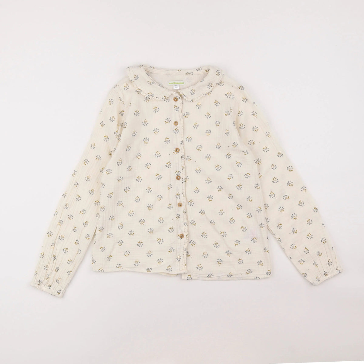 Vertbaudet - chemise beige - 10 ans