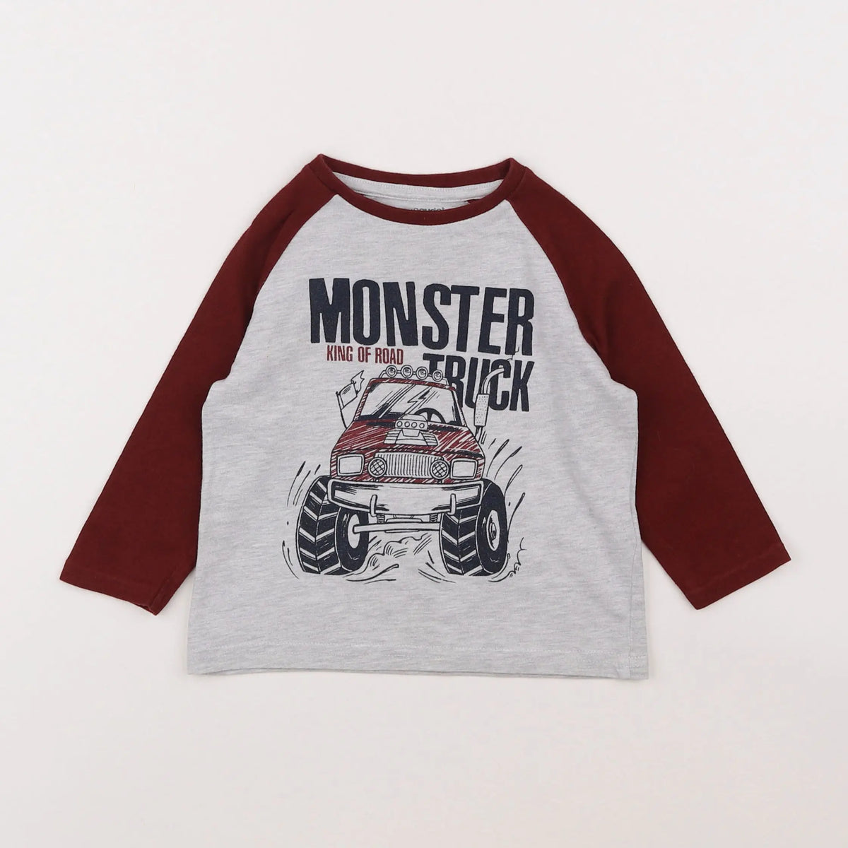 Vertbaudet - tee-shirt gris - 2 ans