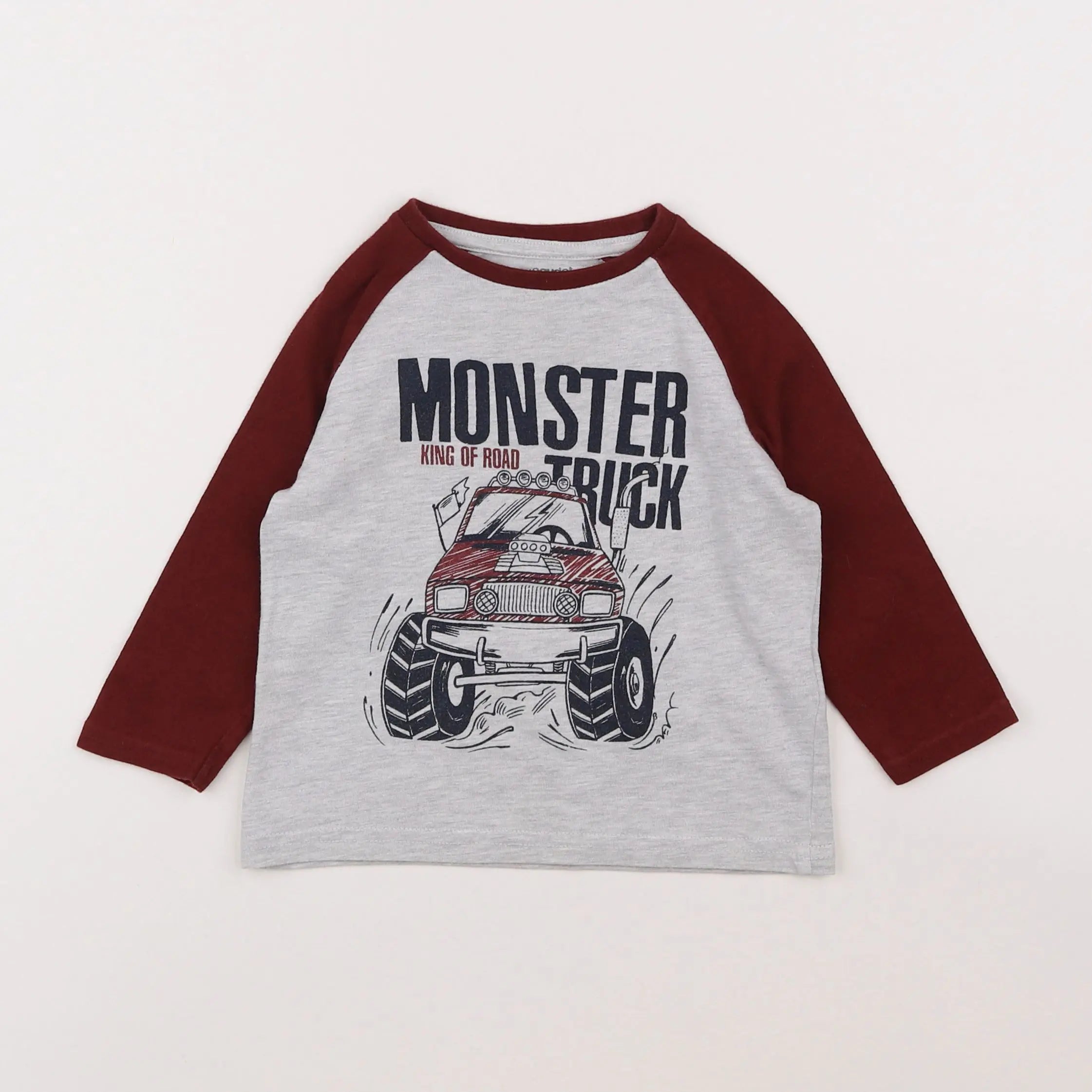 Vertbaudet - tee-shirt gris - 2 ans