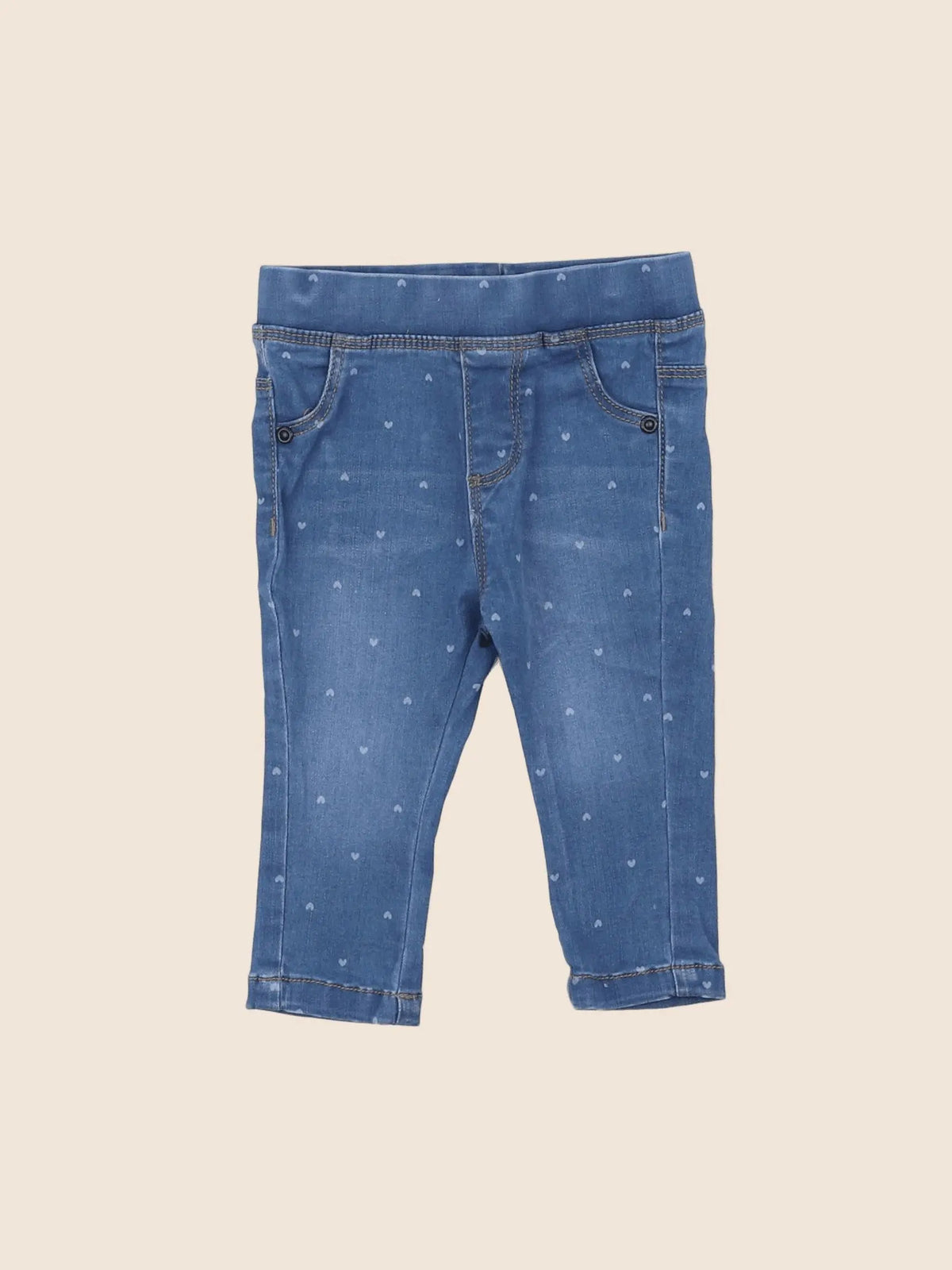 Vertbaudet - jegging bleu - 6 mois