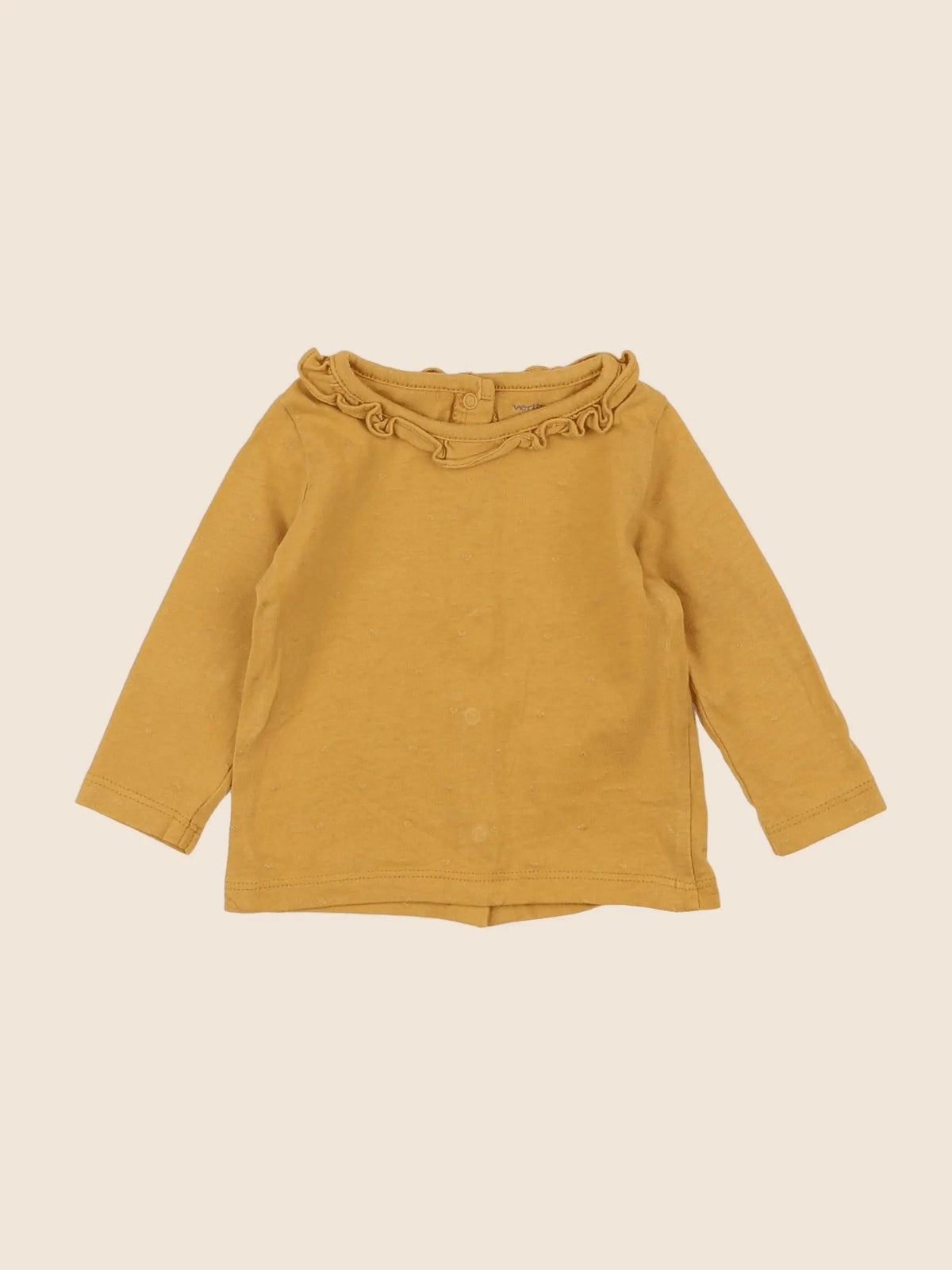 Vertbaudet - tee-shirt jaune - 6 mois