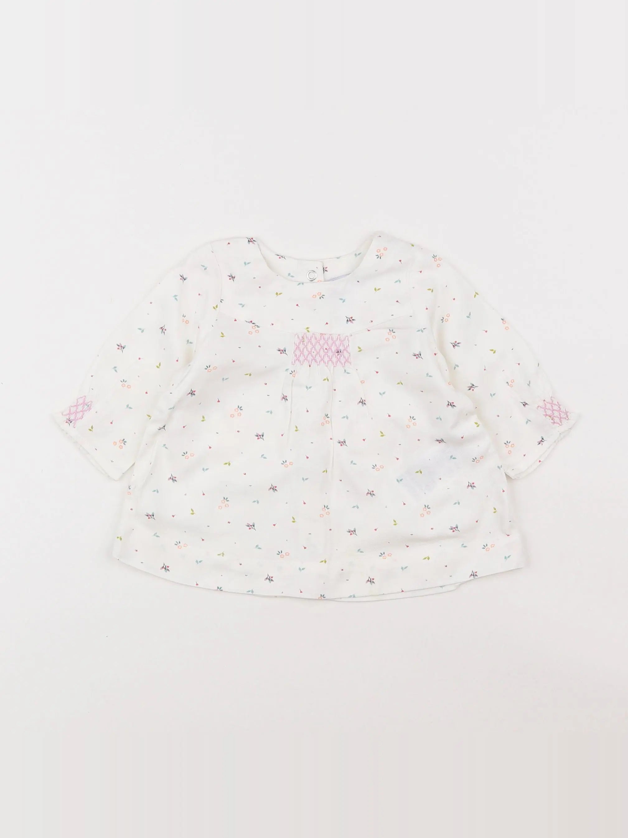 Vertbaudet - robe blanc - 1 mois