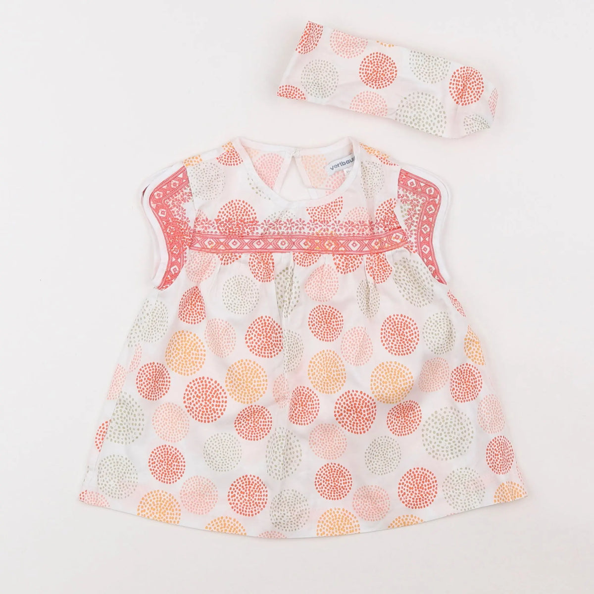 Vertbaudet - robe blanc - 2 ans