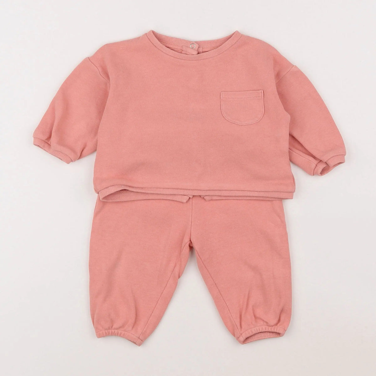 Vertbaudet - ensemble rose - 6 mois