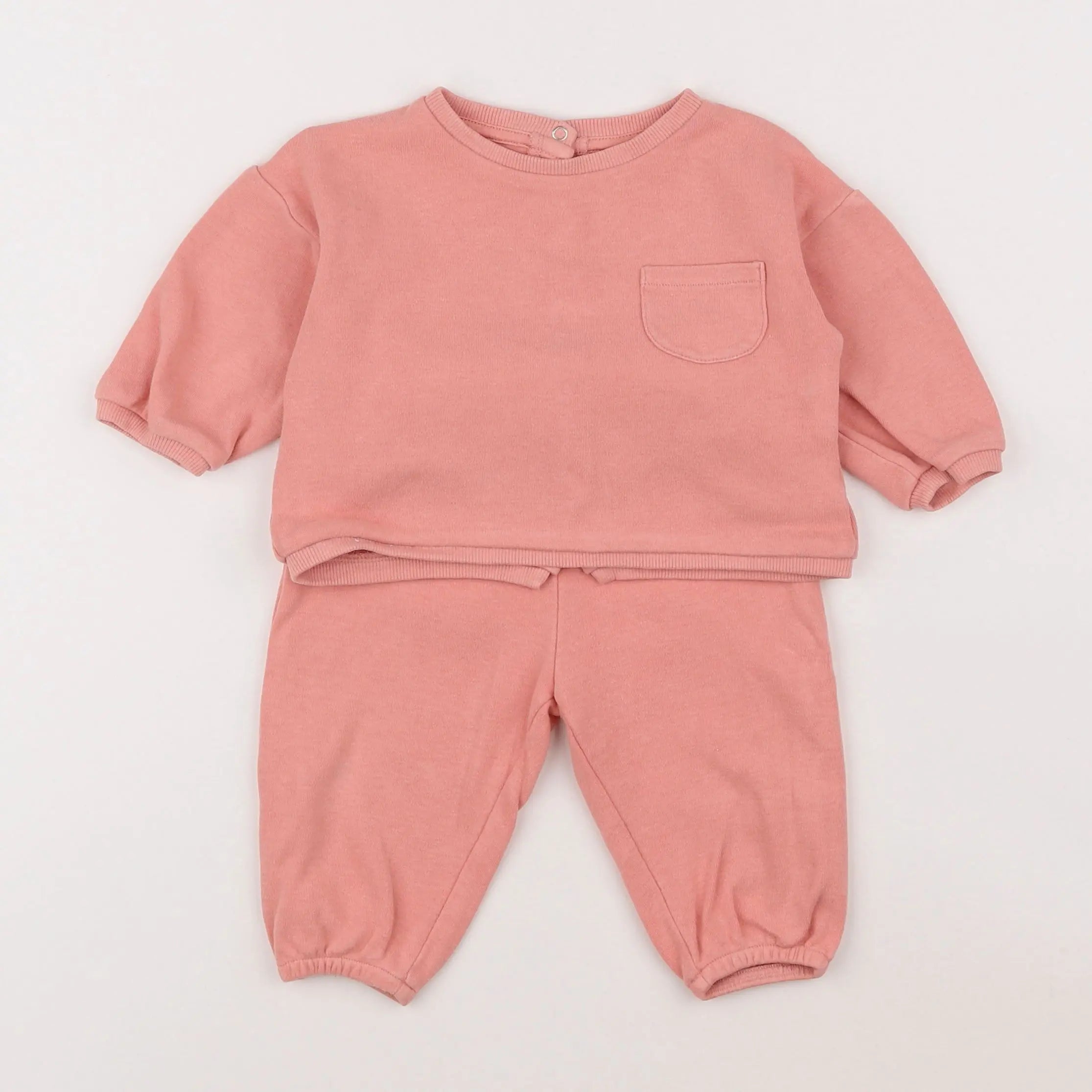 Vertbaudet - ensemble rose - 6 mois