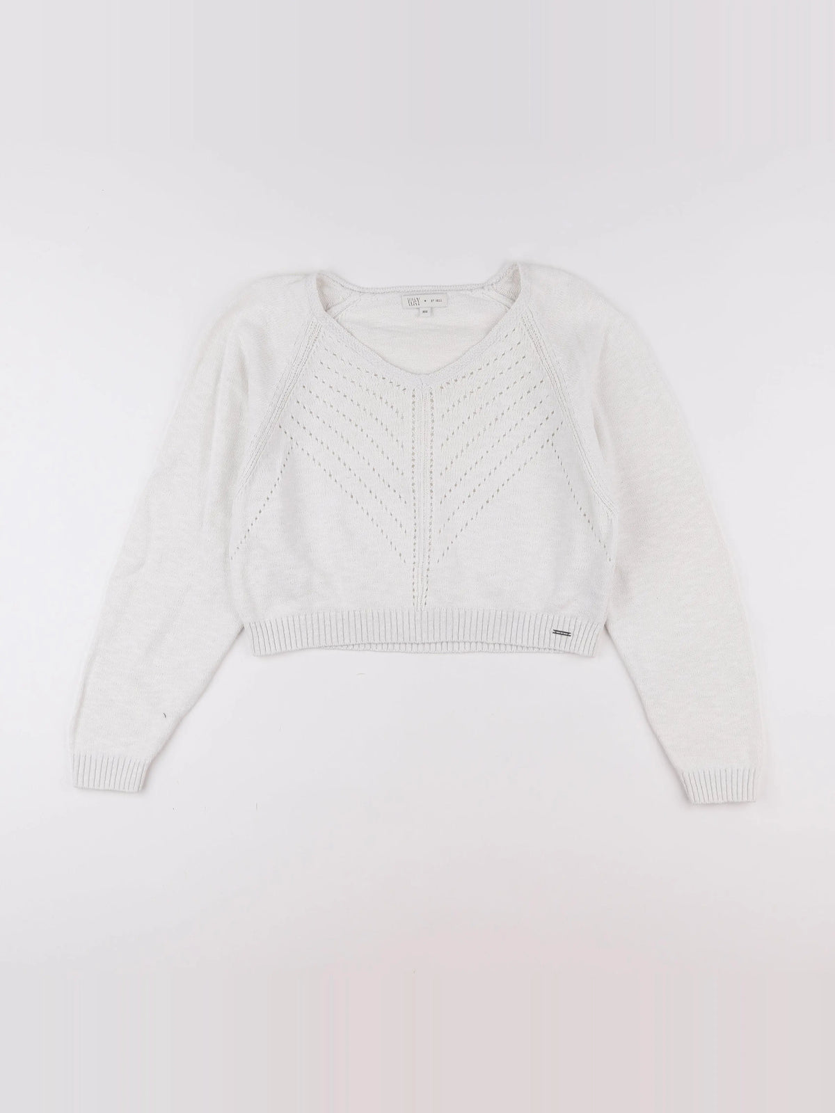 IKKS - pull blanc - 10 ans