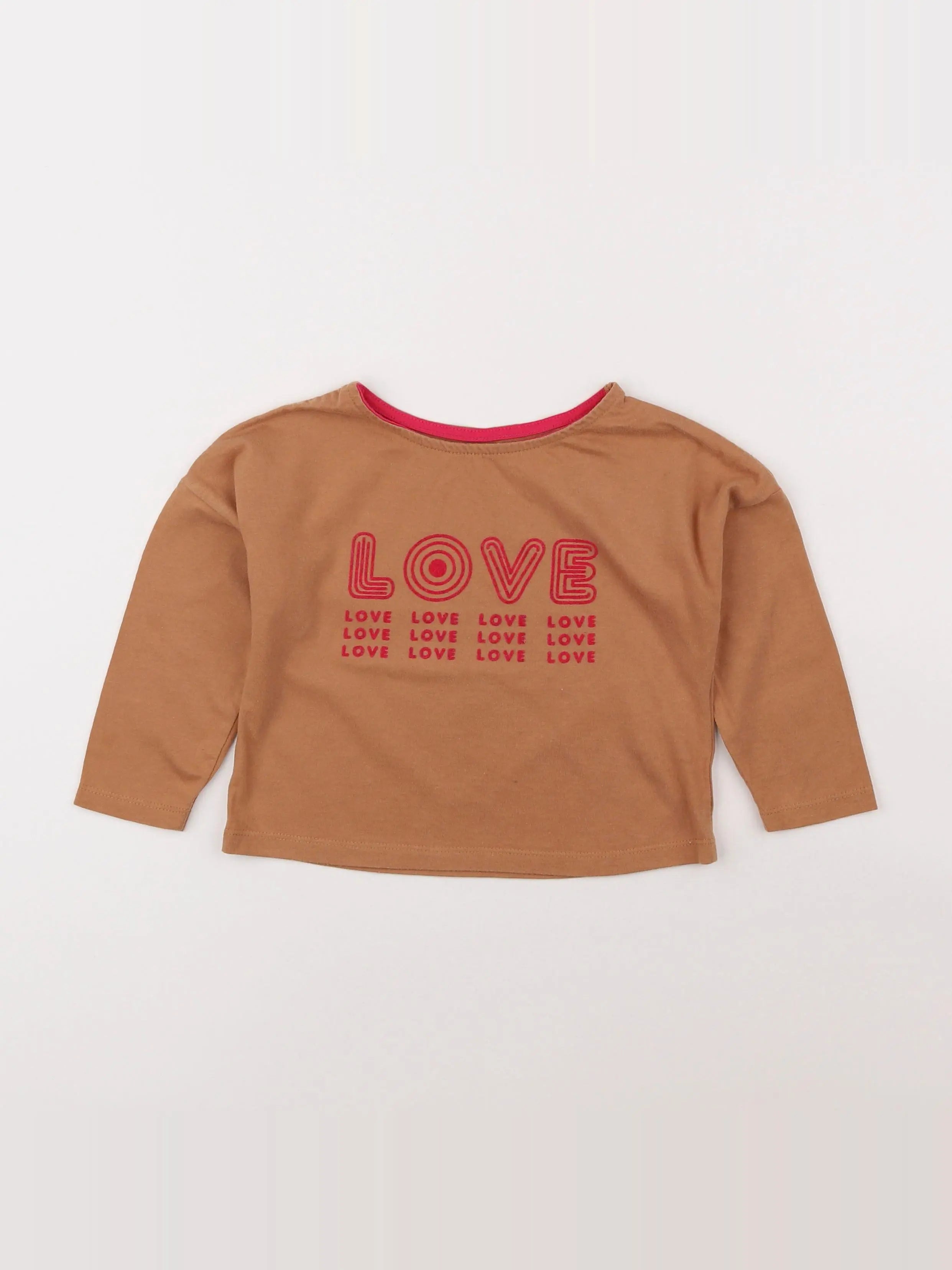 Cyrillus - tee-shirt marron - 3 ans