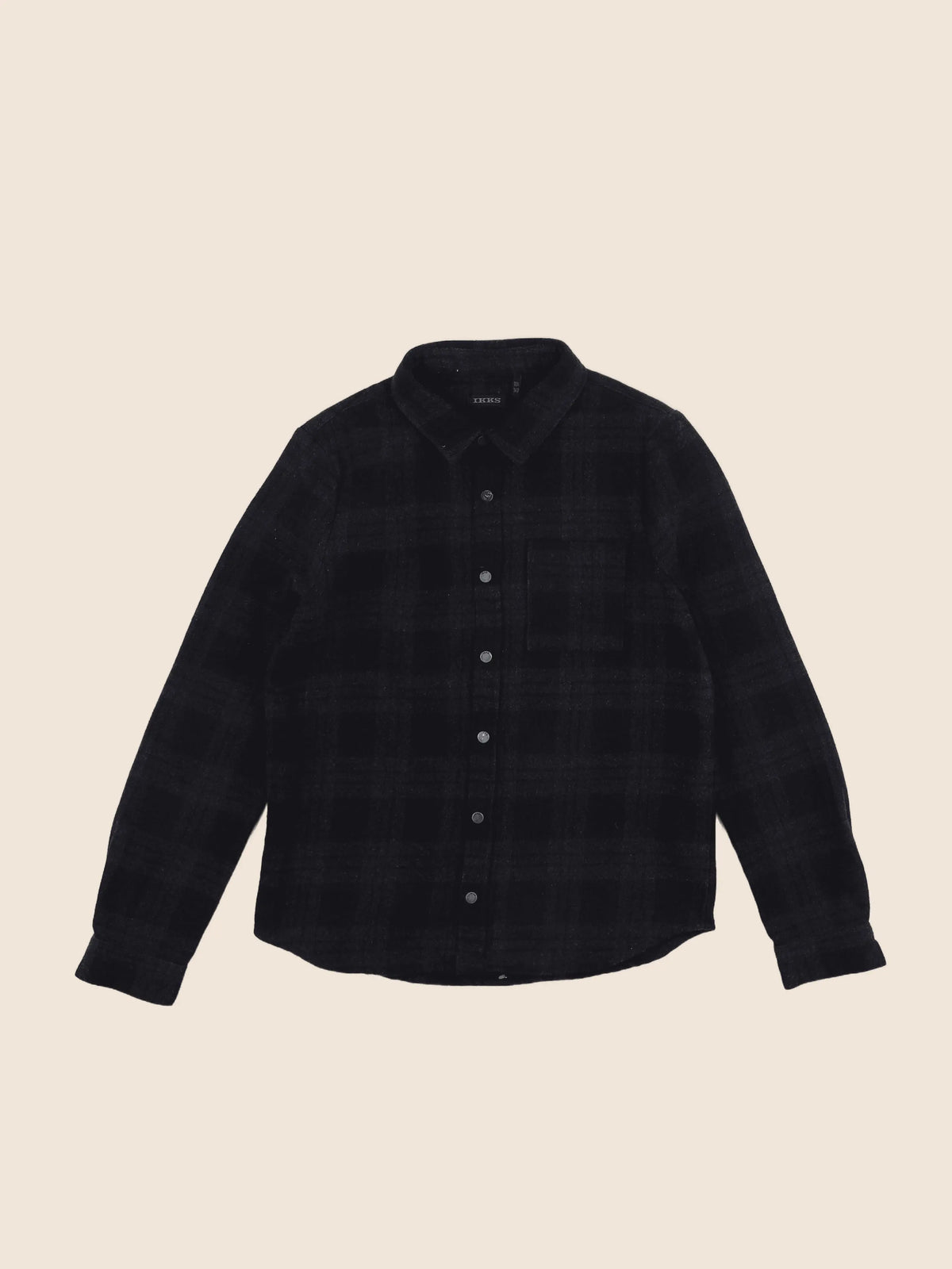 IKKS - chemise gris, noir - 8 ans