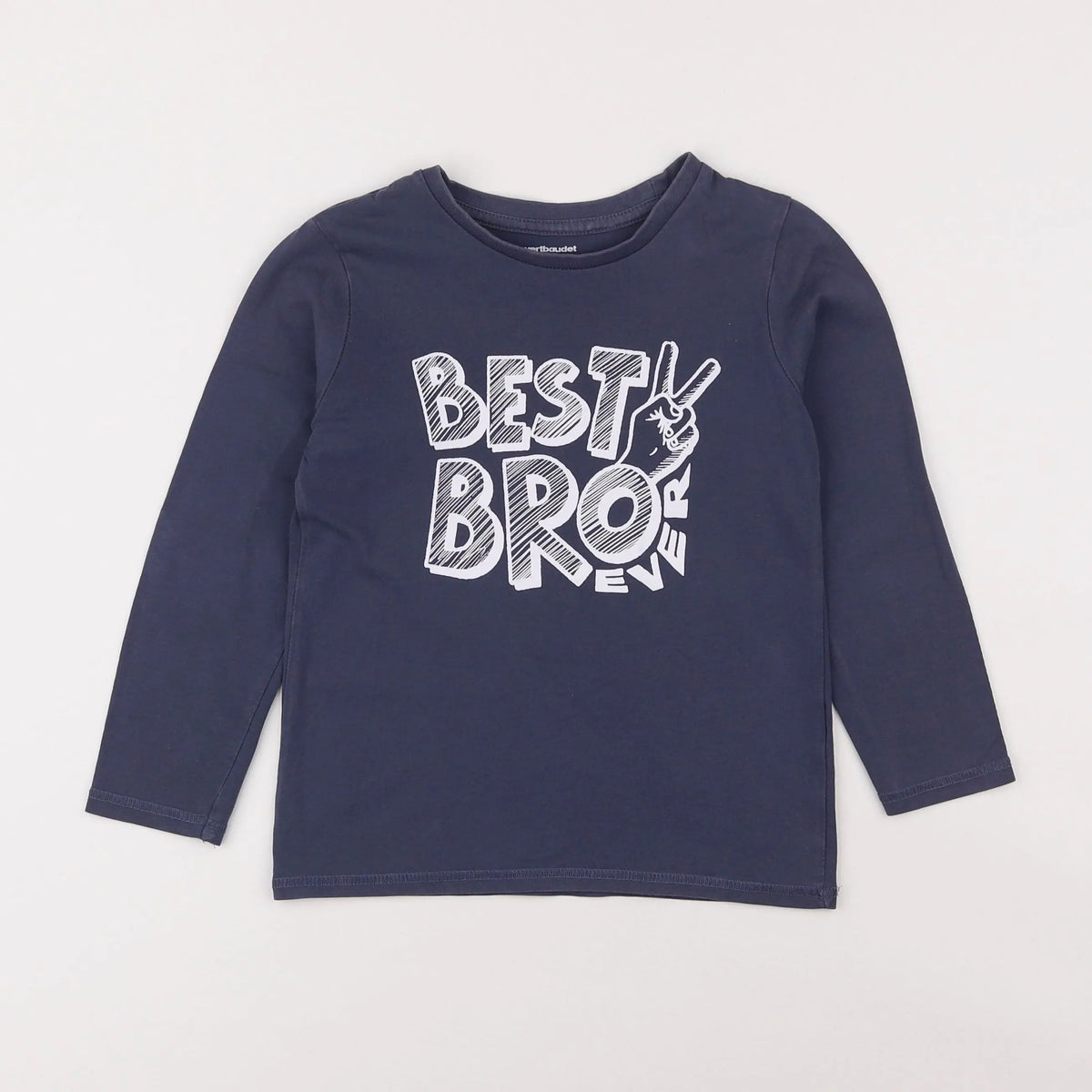 Vertbaudet - tee-shirt bleu - 6 ans