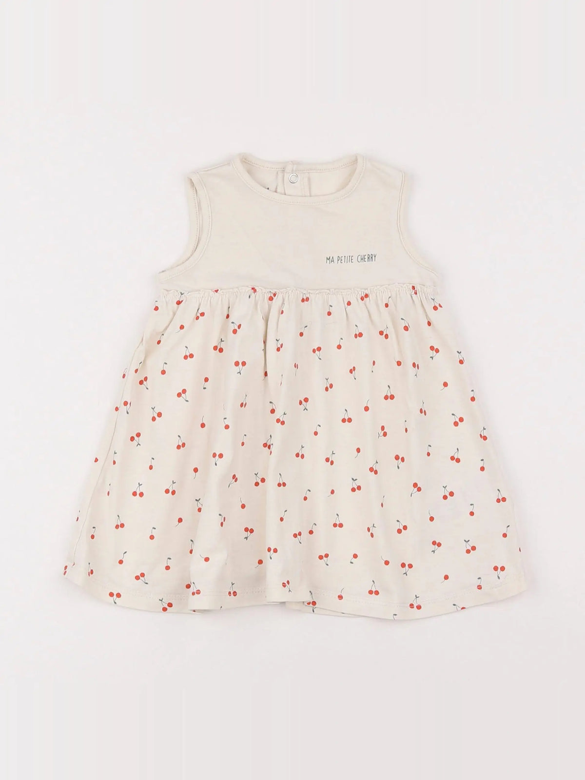 Vertbaudet - robe beige - 6 mois