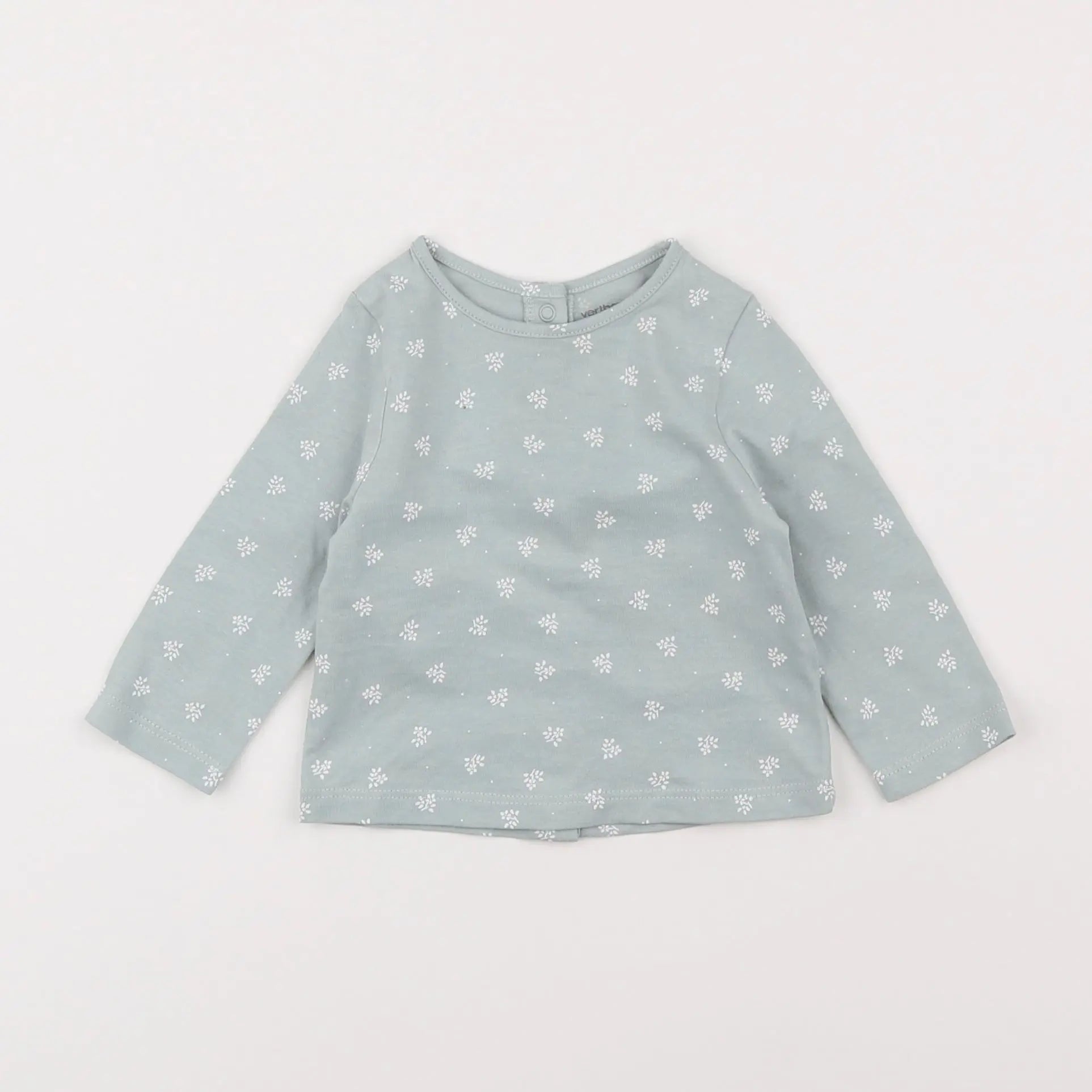 Vertbaudet - tee-shirt bleu - 3 mois