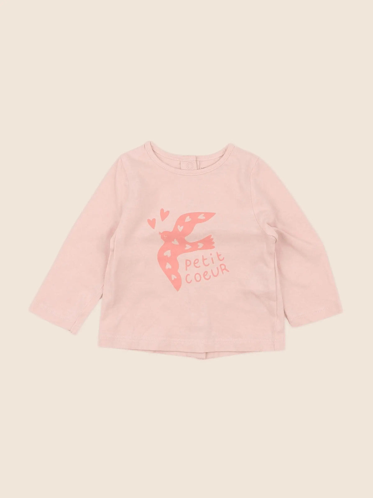 Vertbaudet - tee-shirt rose - 3 mois