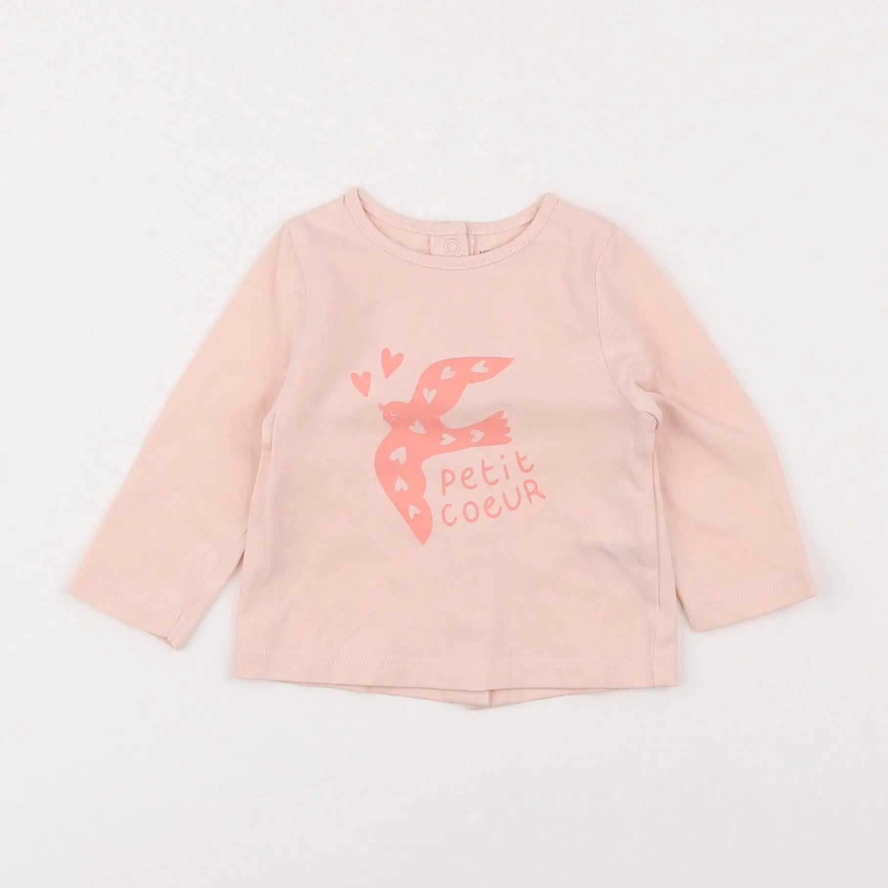 Vertbaudet - tee-shirt rose - 3 mois