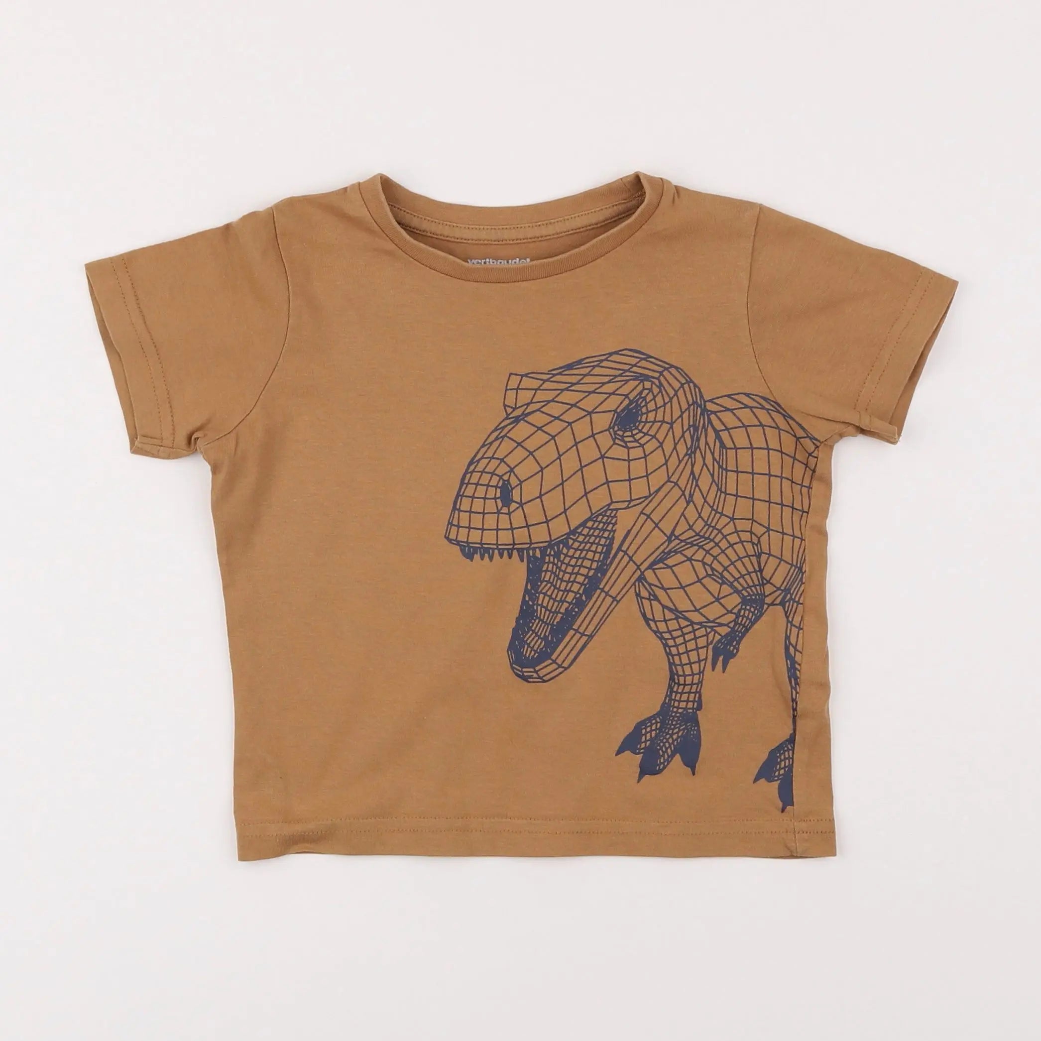 Vertbaudet - tee-shirt marron - 3 mois