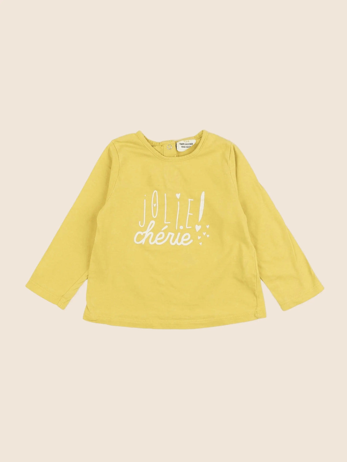 Tape à l'oeil - tee-shirt jaune - 18 mois