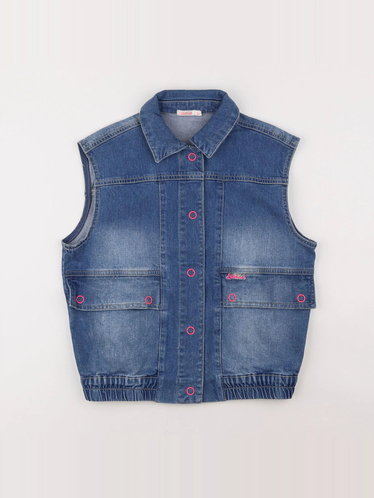 Billie Blush - veste imprimé au dos bleu - 10 ans