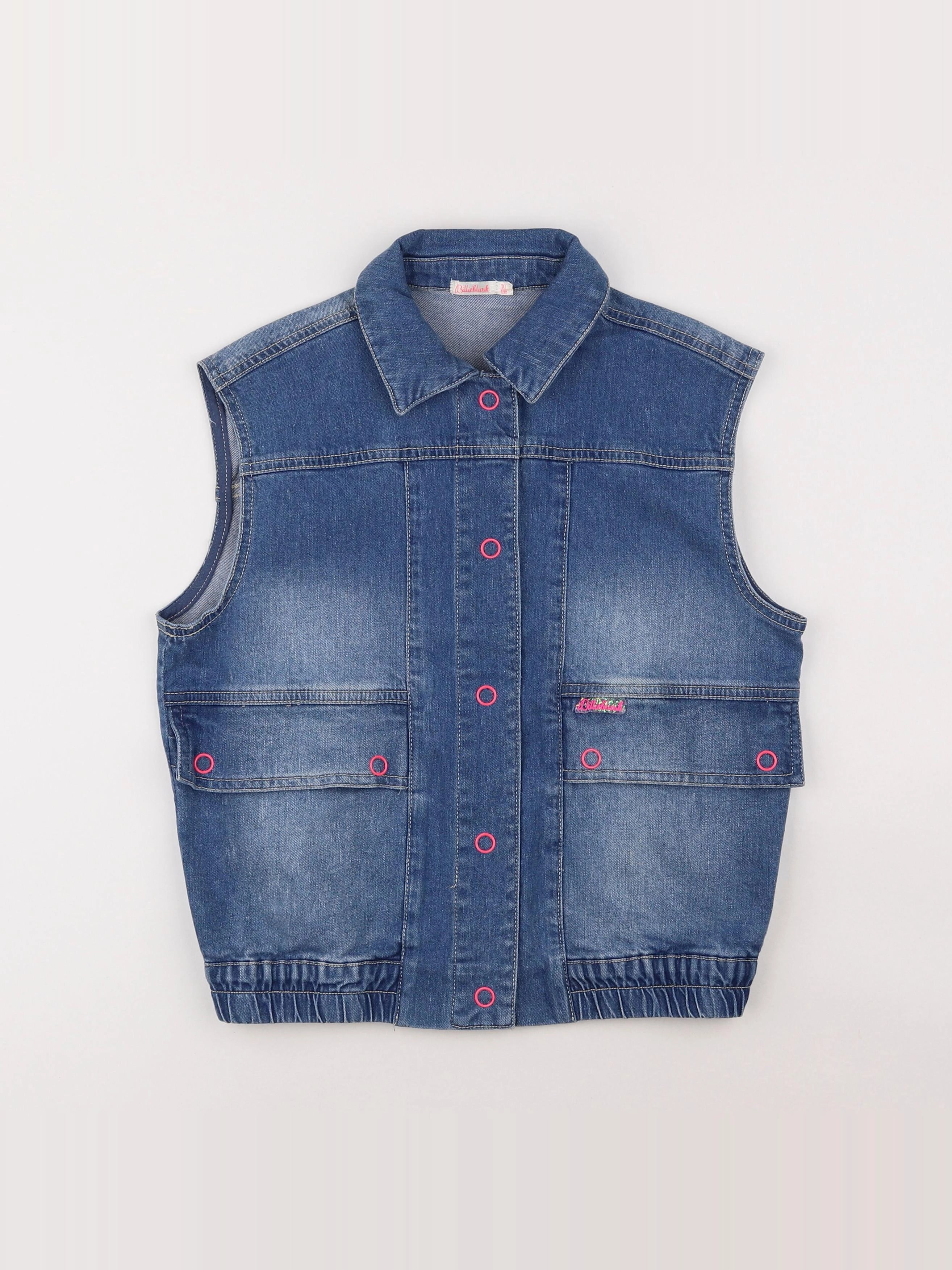 Billie Blush - veste imprimé au dos bleu - 10 ans