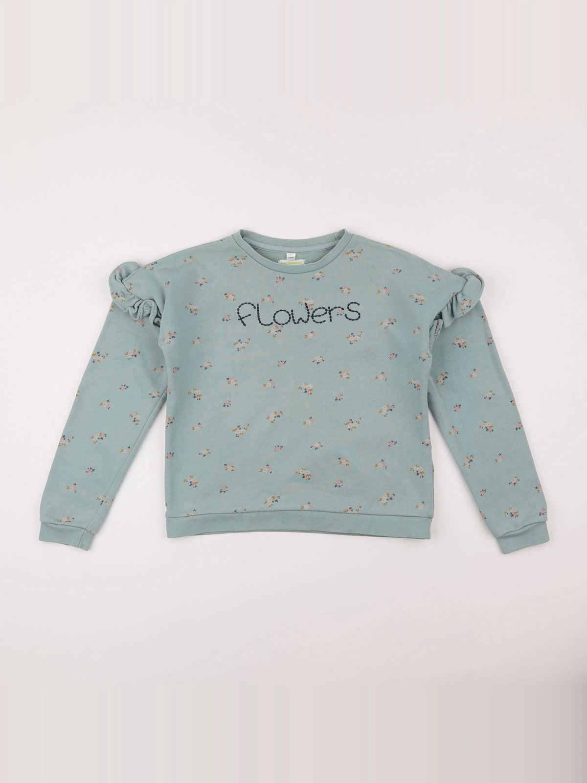 Vertbaudet - sweat vert - 10 ans