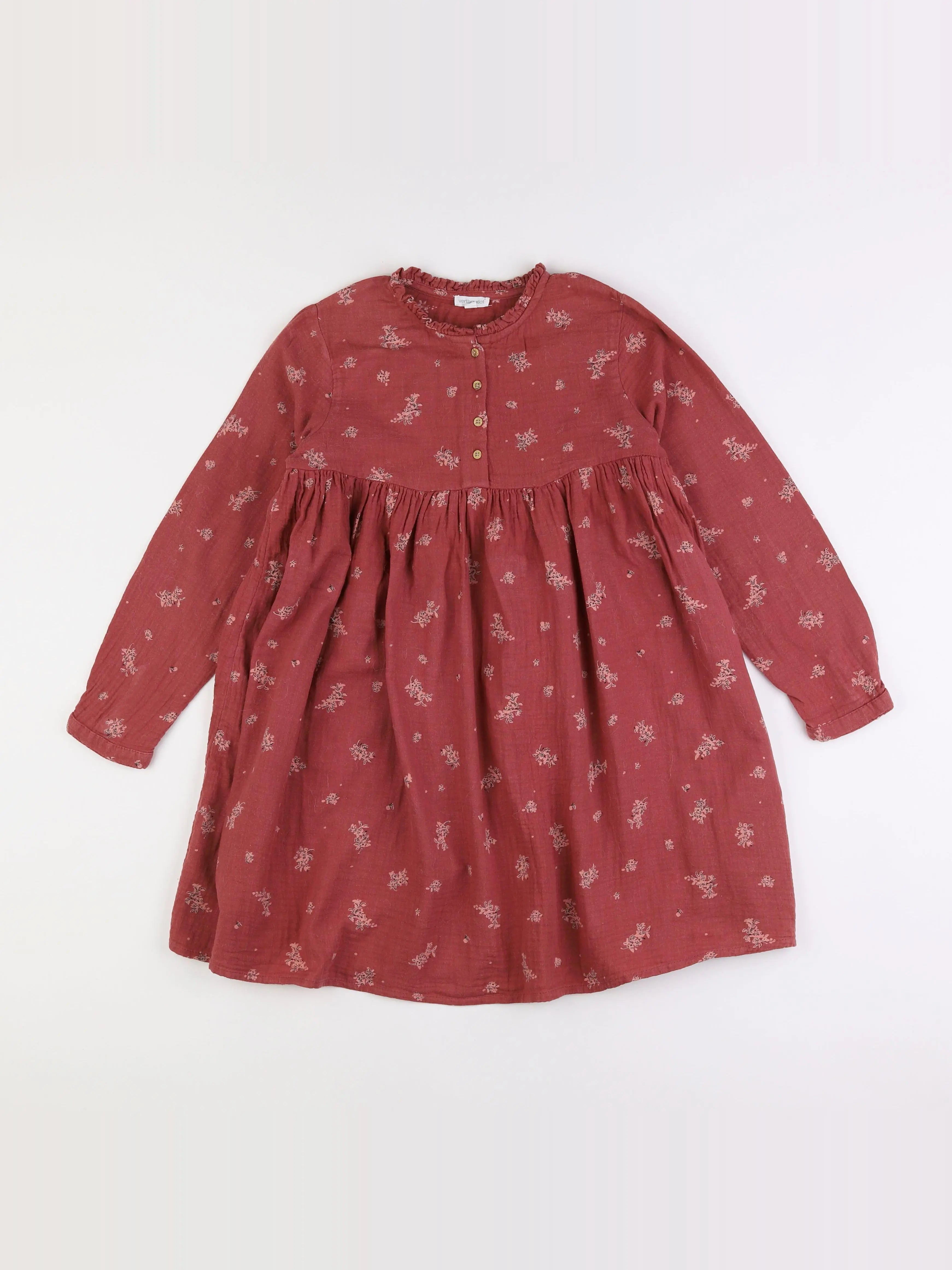 Vertbaudet - robe rose - 10 ans