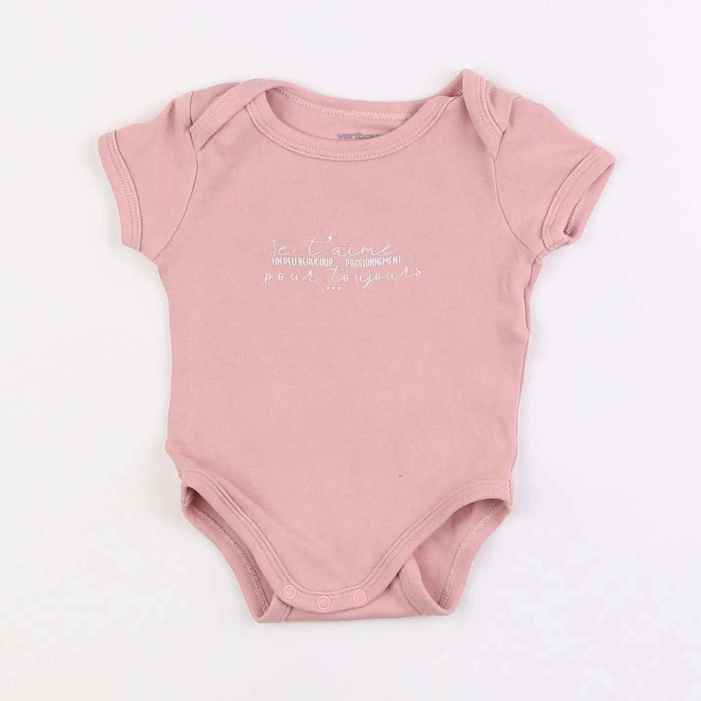 Vertbaudet - body rose - 3 mois