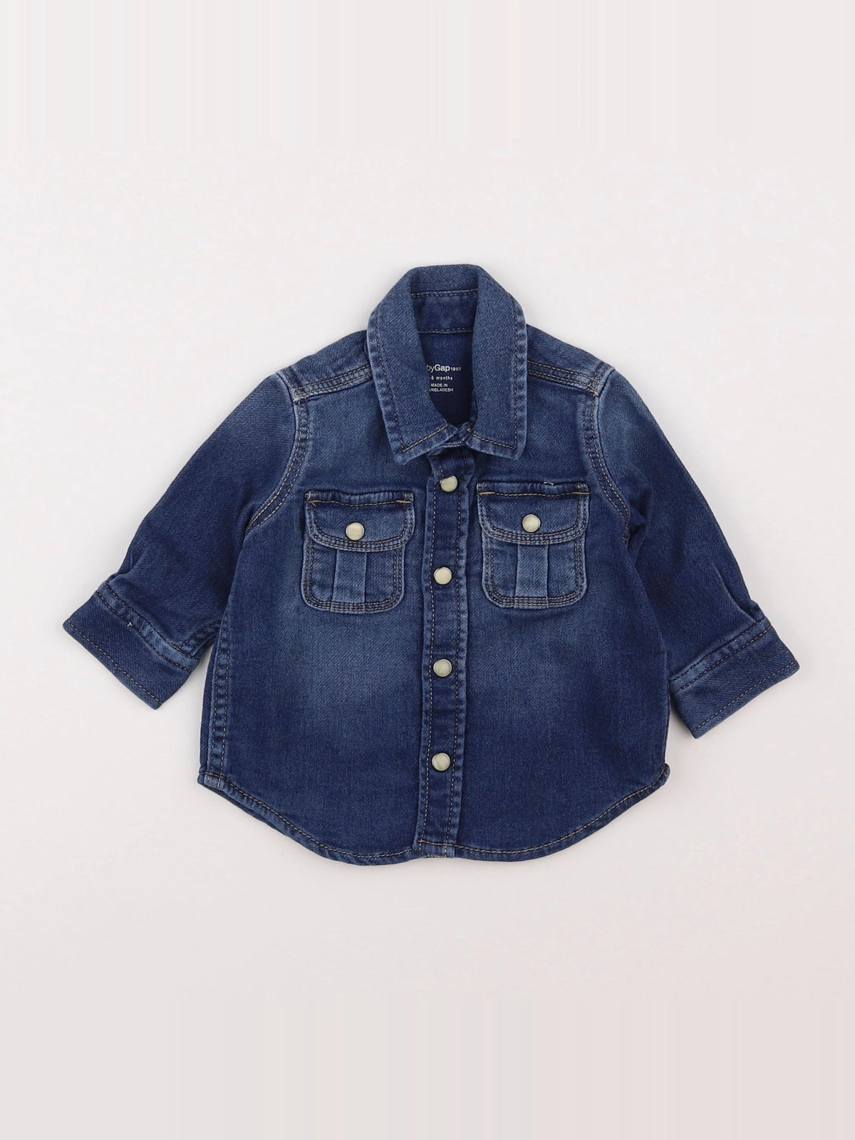 GAP - chemise bleu - 3/6 mois