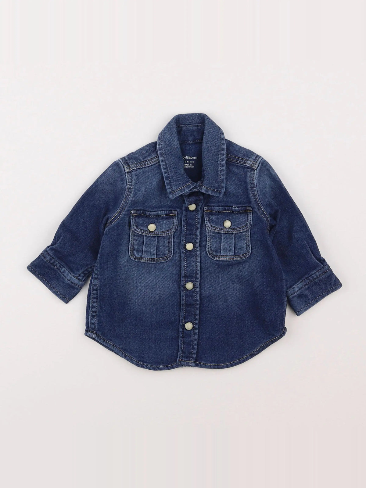 GAP - chemise bleu - 3/6 mois