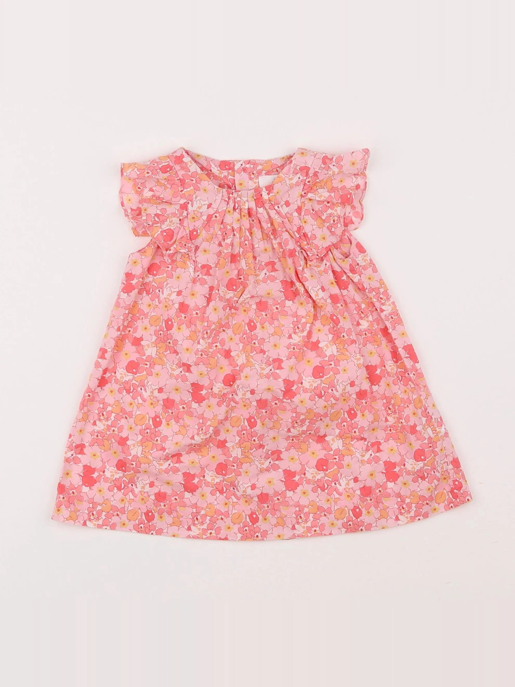 Jacadi - robe liberty rose - 6 mois