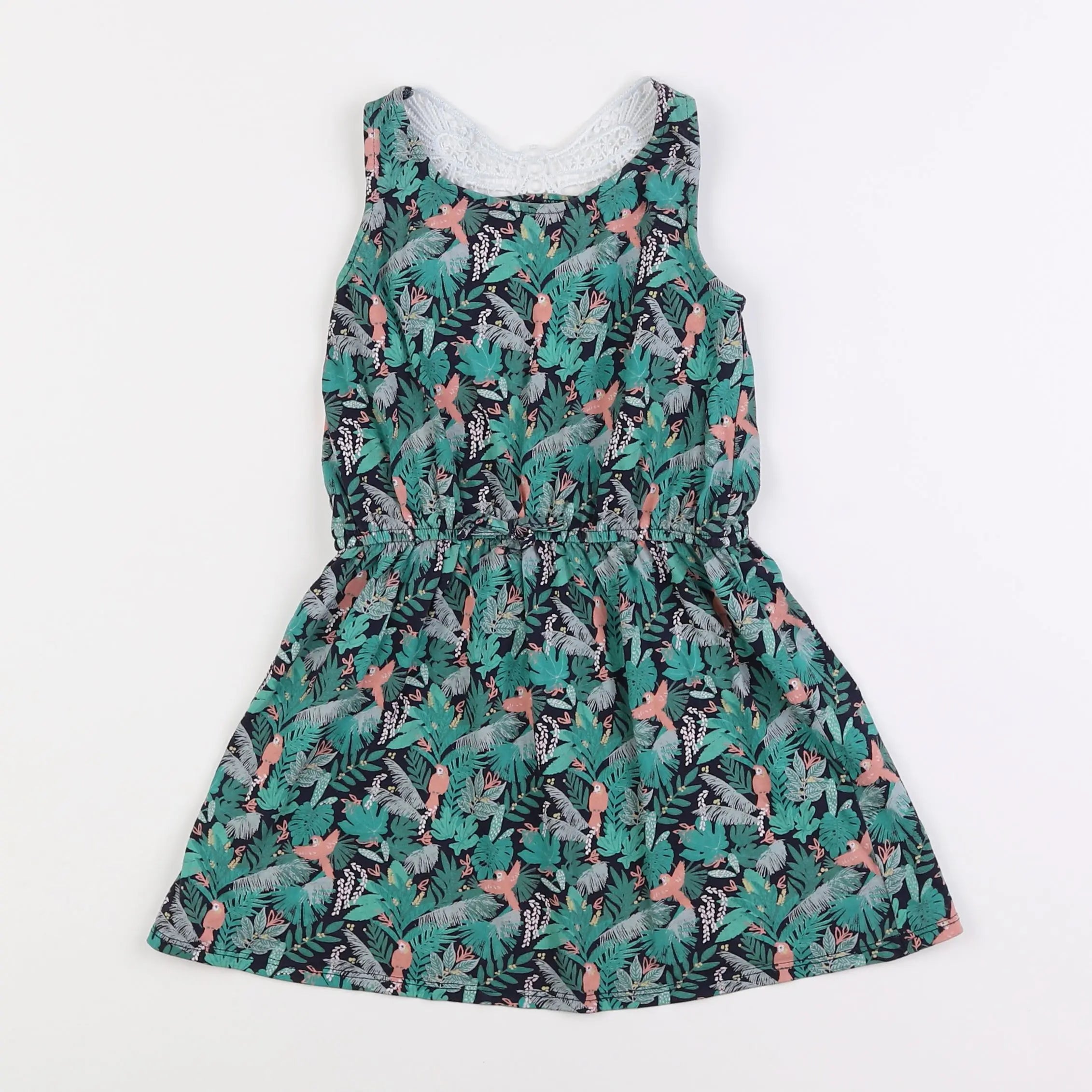 Vertbaudet - robe vert - 4 ans