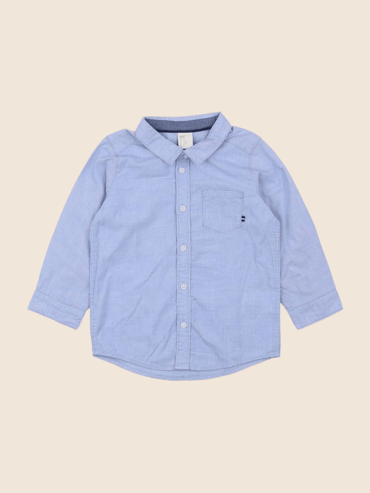 H&M - chemise bleu - 18 mois à 2 ans