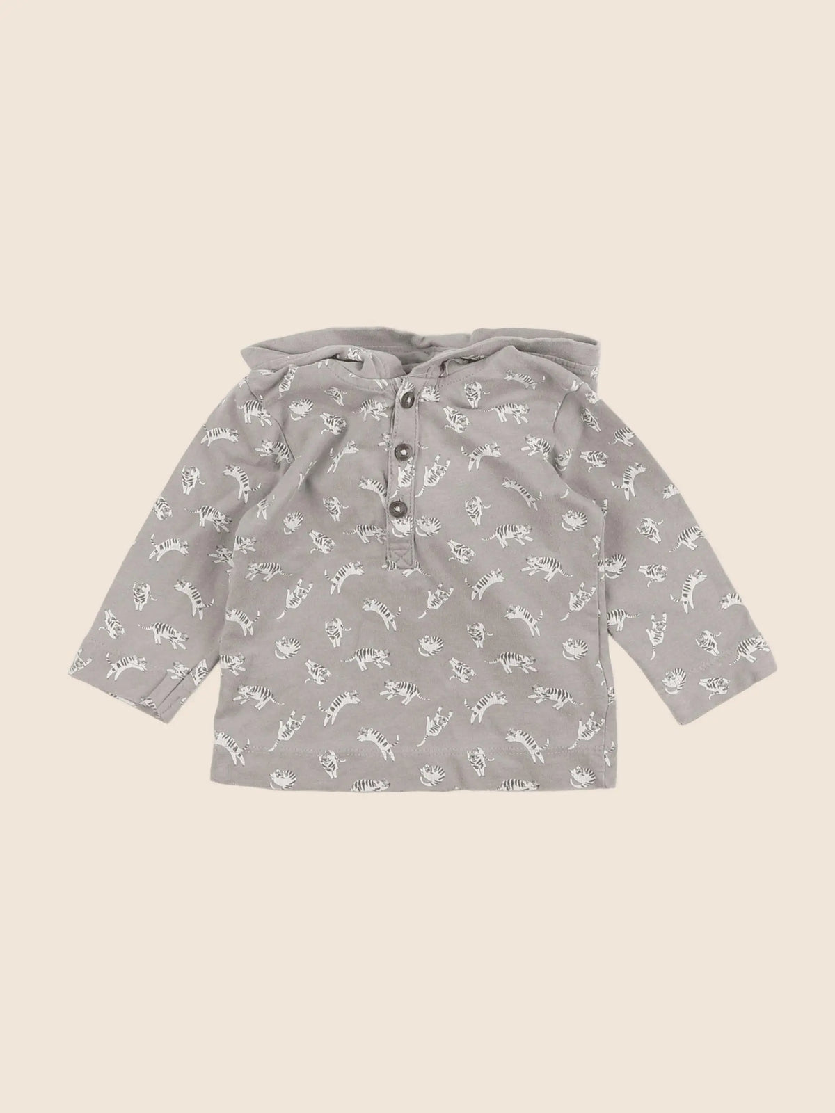 Vertbaudet - tee-shirt gris - 9 mois