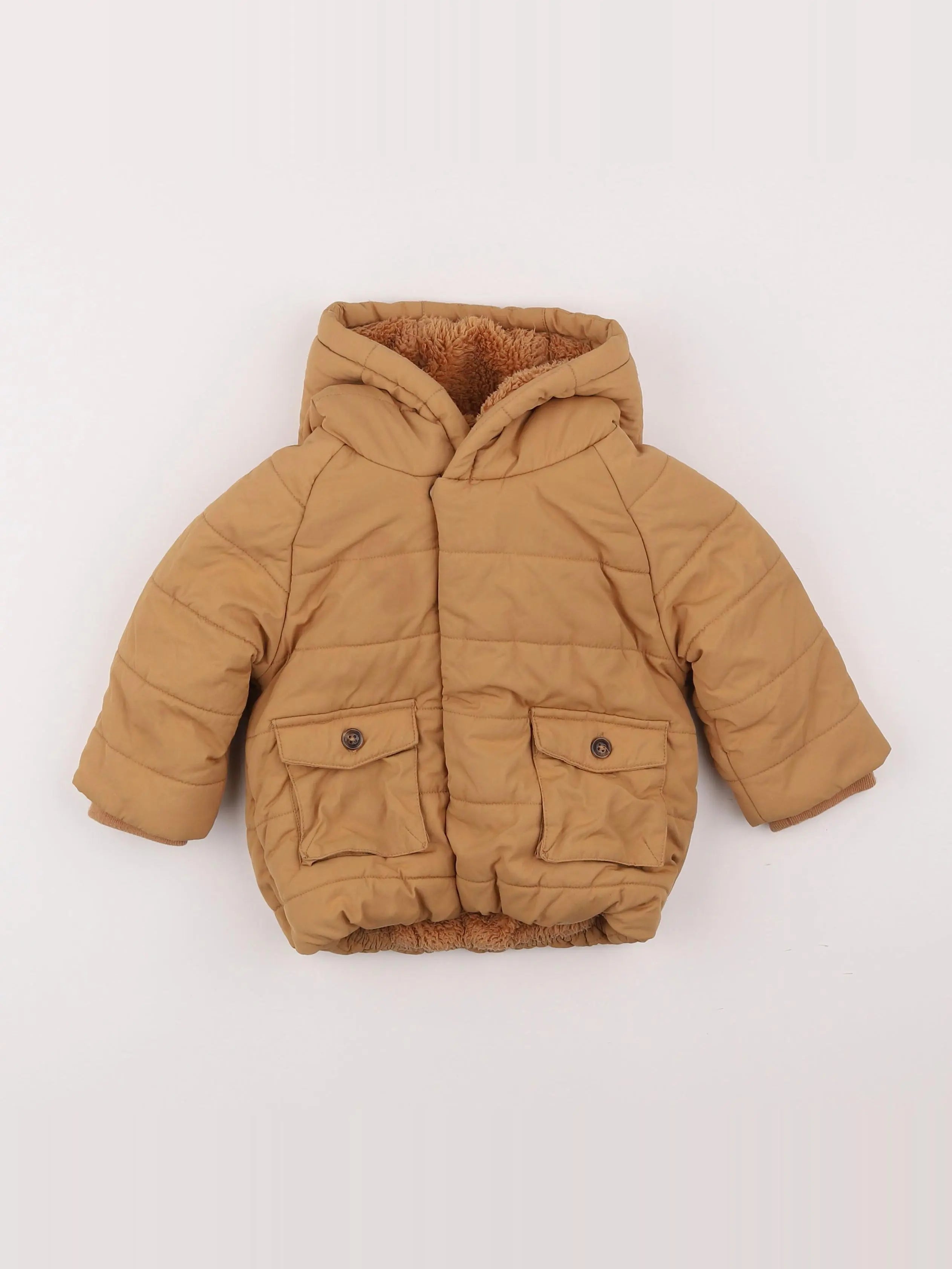Vertbaudet - manteau marron - 18 mois