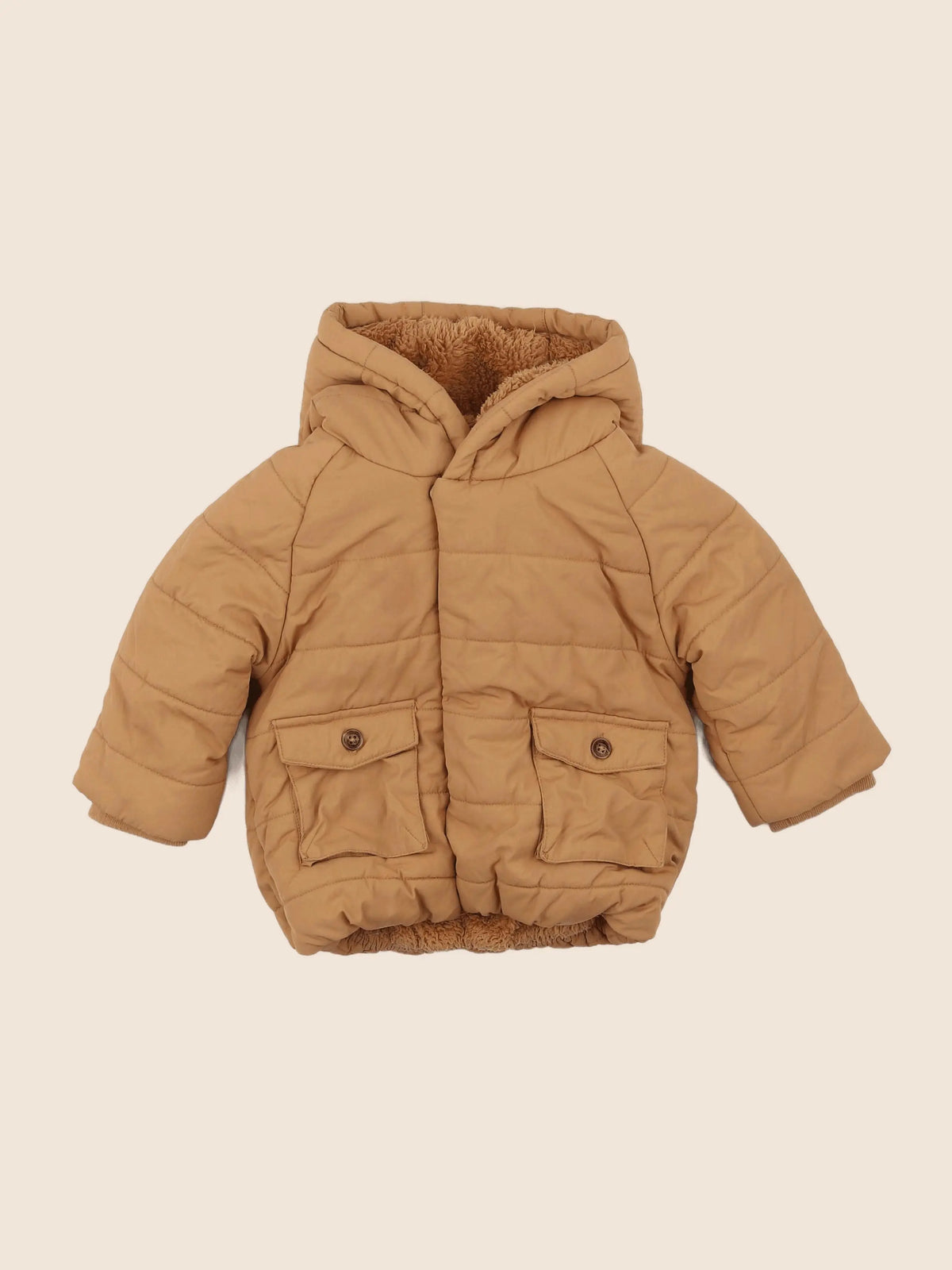 Vertbaudet - manteau marron - 18 mois