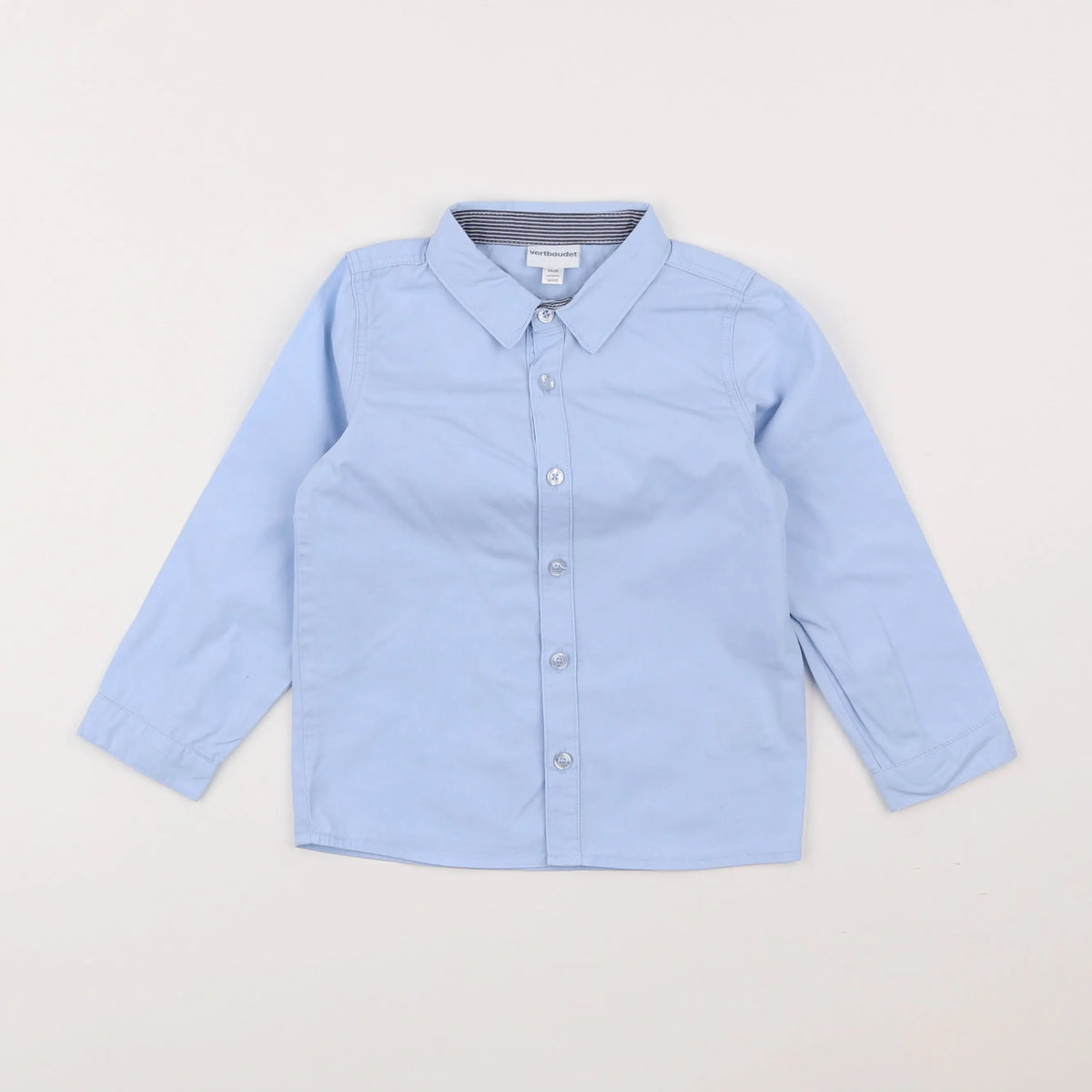 Vertbaudet - chemise bleu - 3 ans