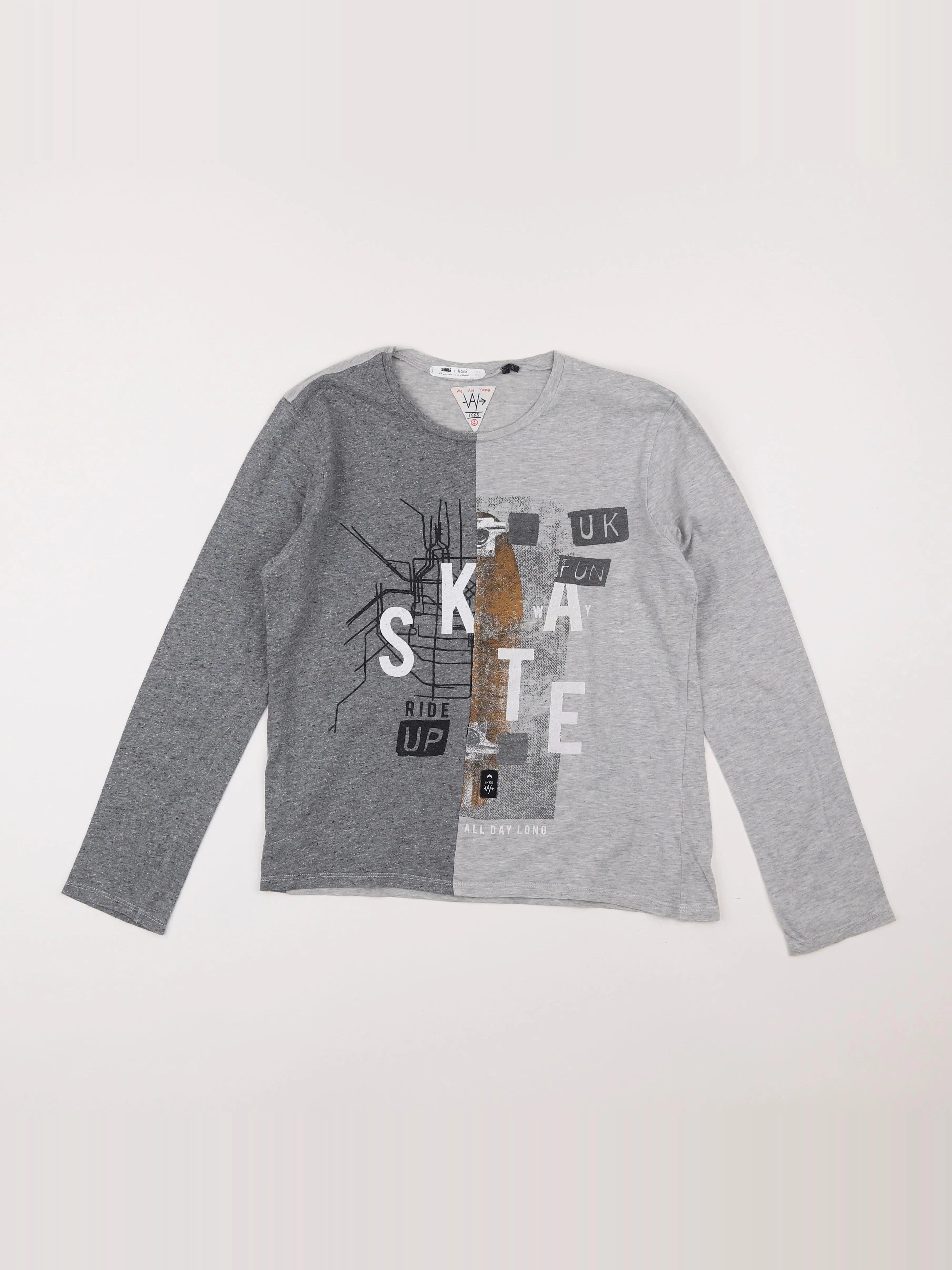 IKKS - tee-shirt gris - 12 ans