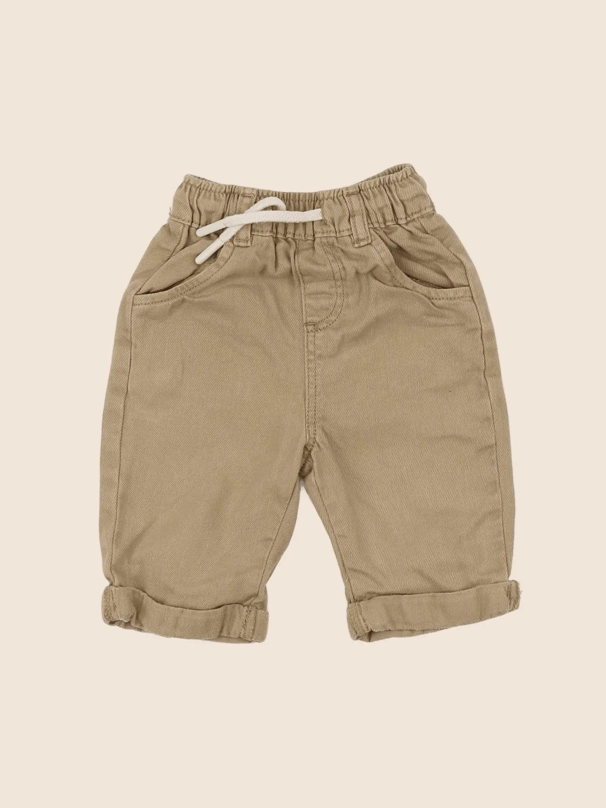 Vertbaudet - pantalon beige - 3 mois