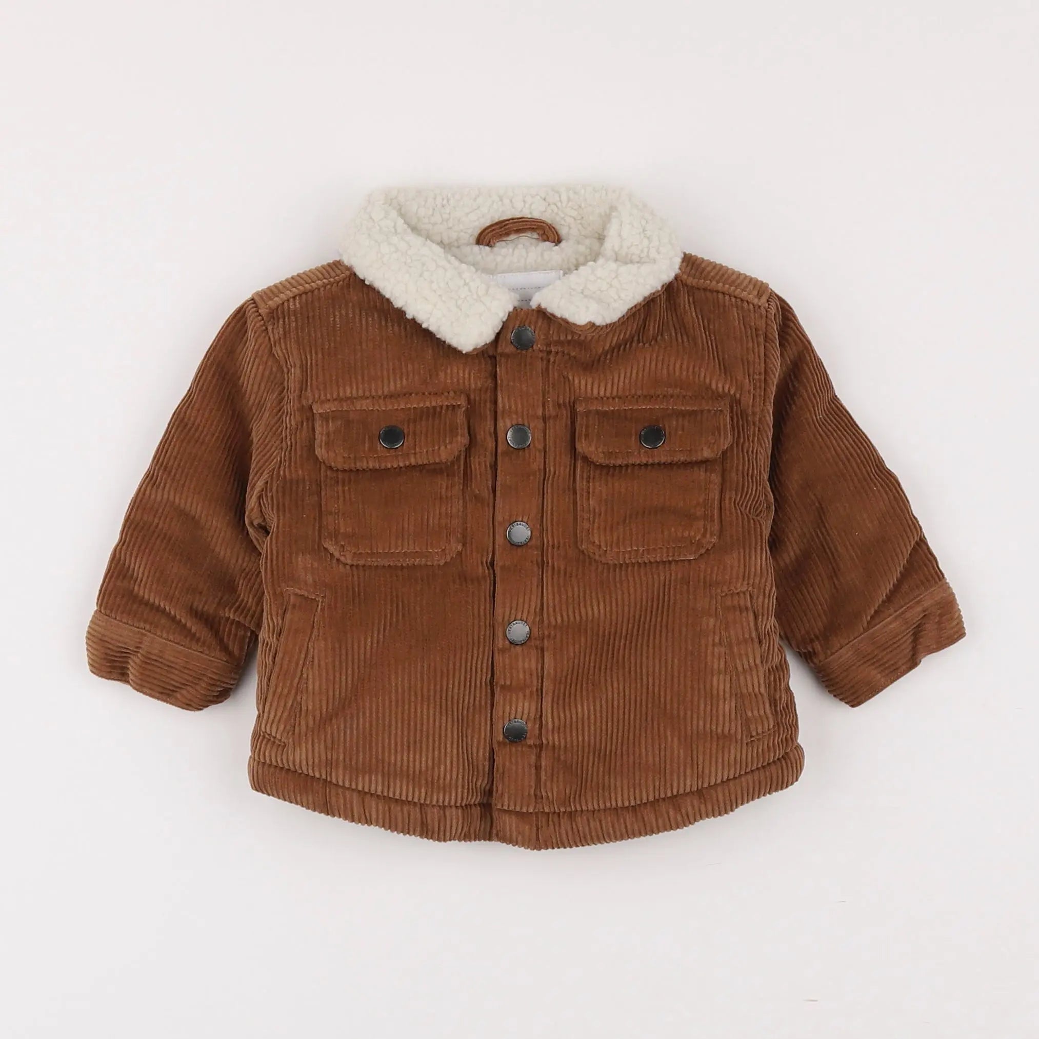 Vertbaudet - veste doublé marron - 3 mois