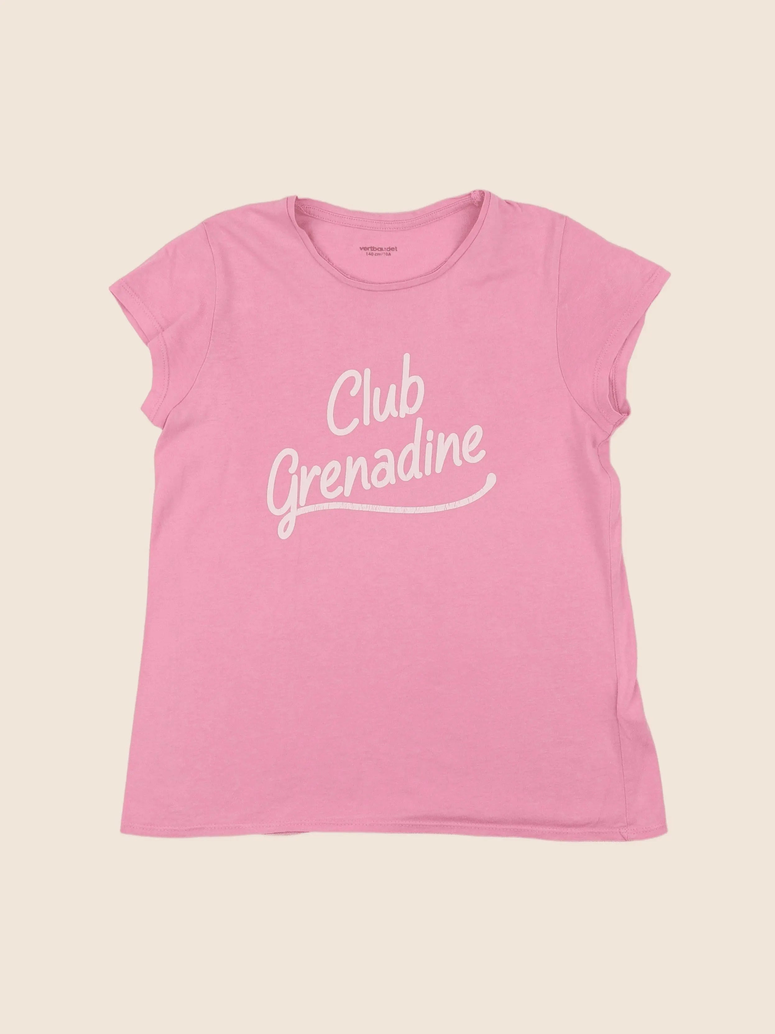 Vertbaudet - tee-shirt rose - 10 ans