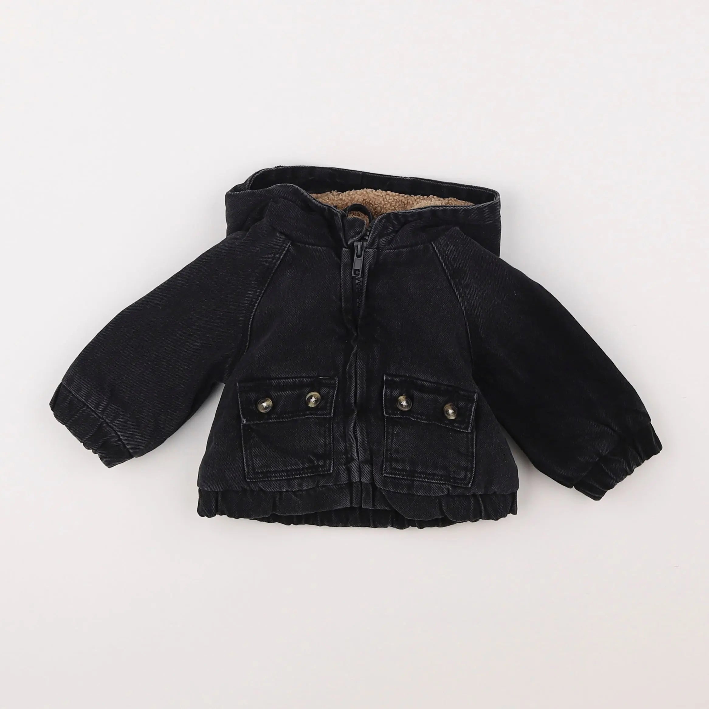 Vertbaudet - veste noir - 3 mois