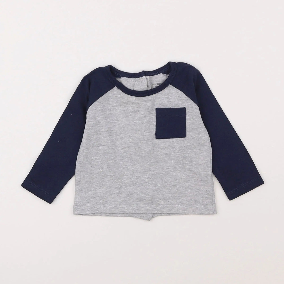 Vertbaudet - tee-shirt gris - 6 mois
