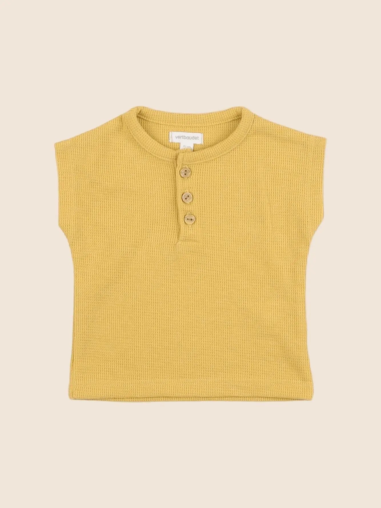 Vertbaudet - tee-shirt jaune - 6 mois