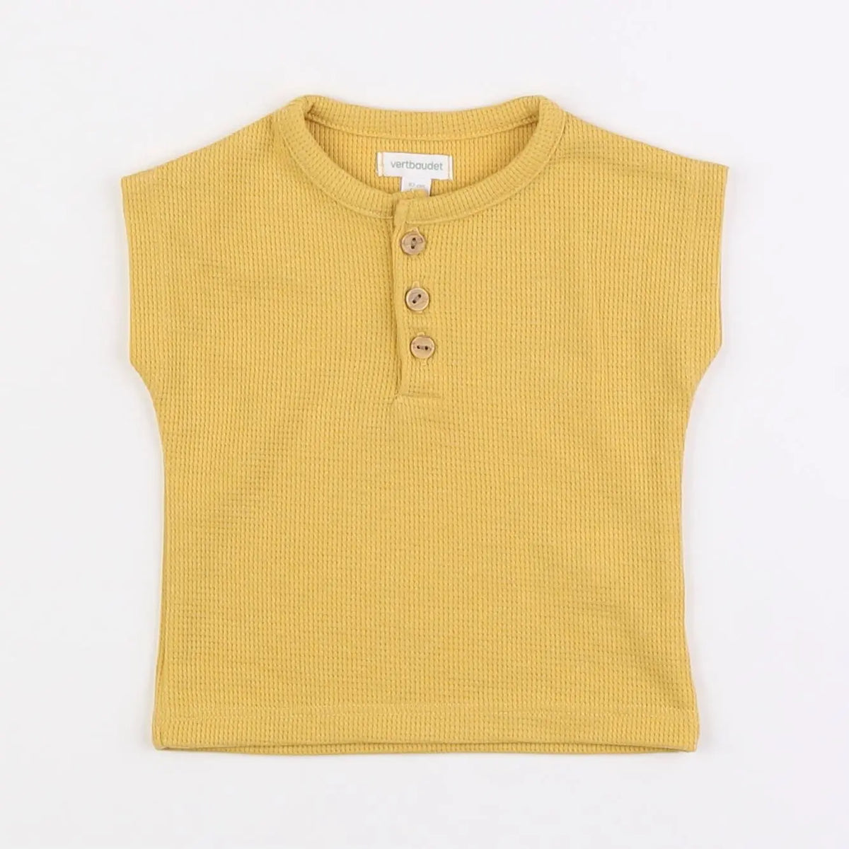 Vertbaudet - tee-shirt jaune - 6 mois