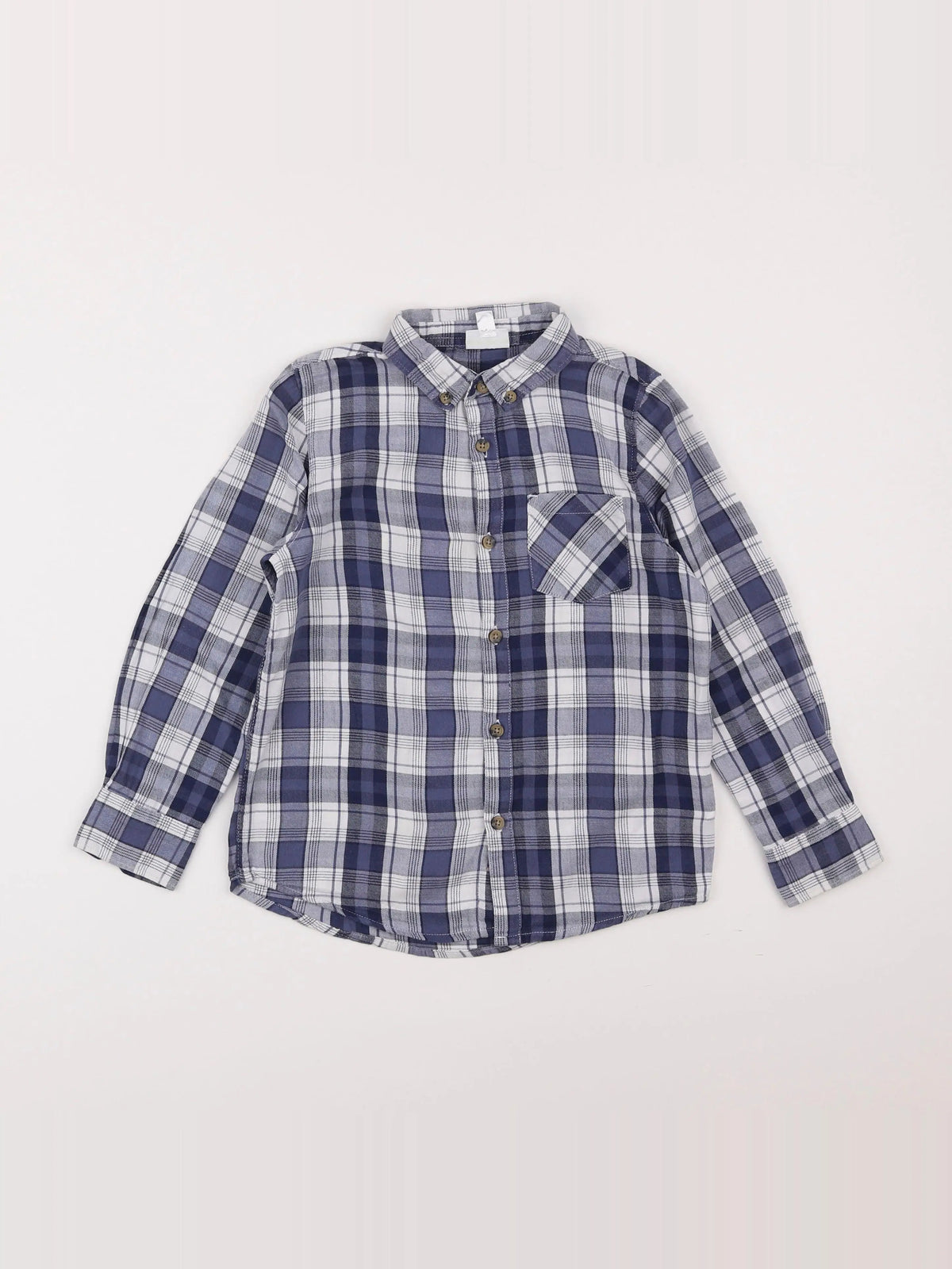 Vertbaudet - chemise bleu - 8 ans