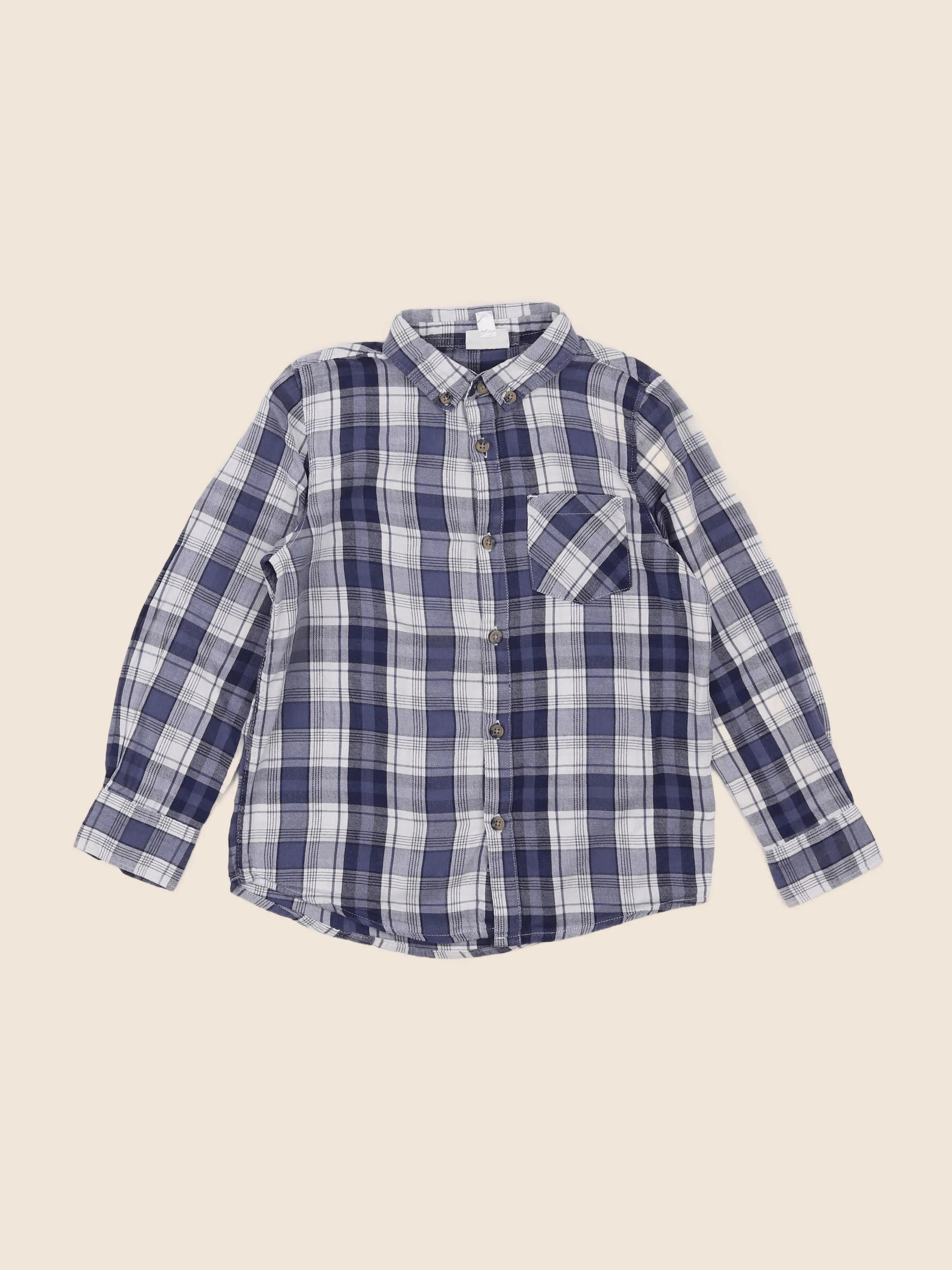 Vertbaudet - chemise bleu - 8 ans