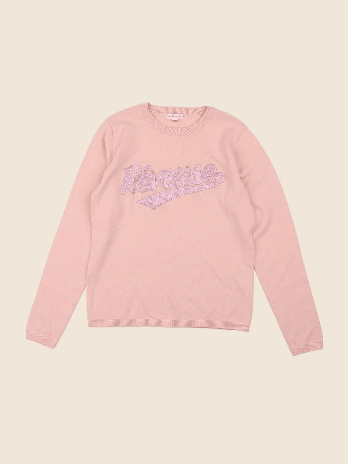 Vertbaudet - pull rose - 10 ans