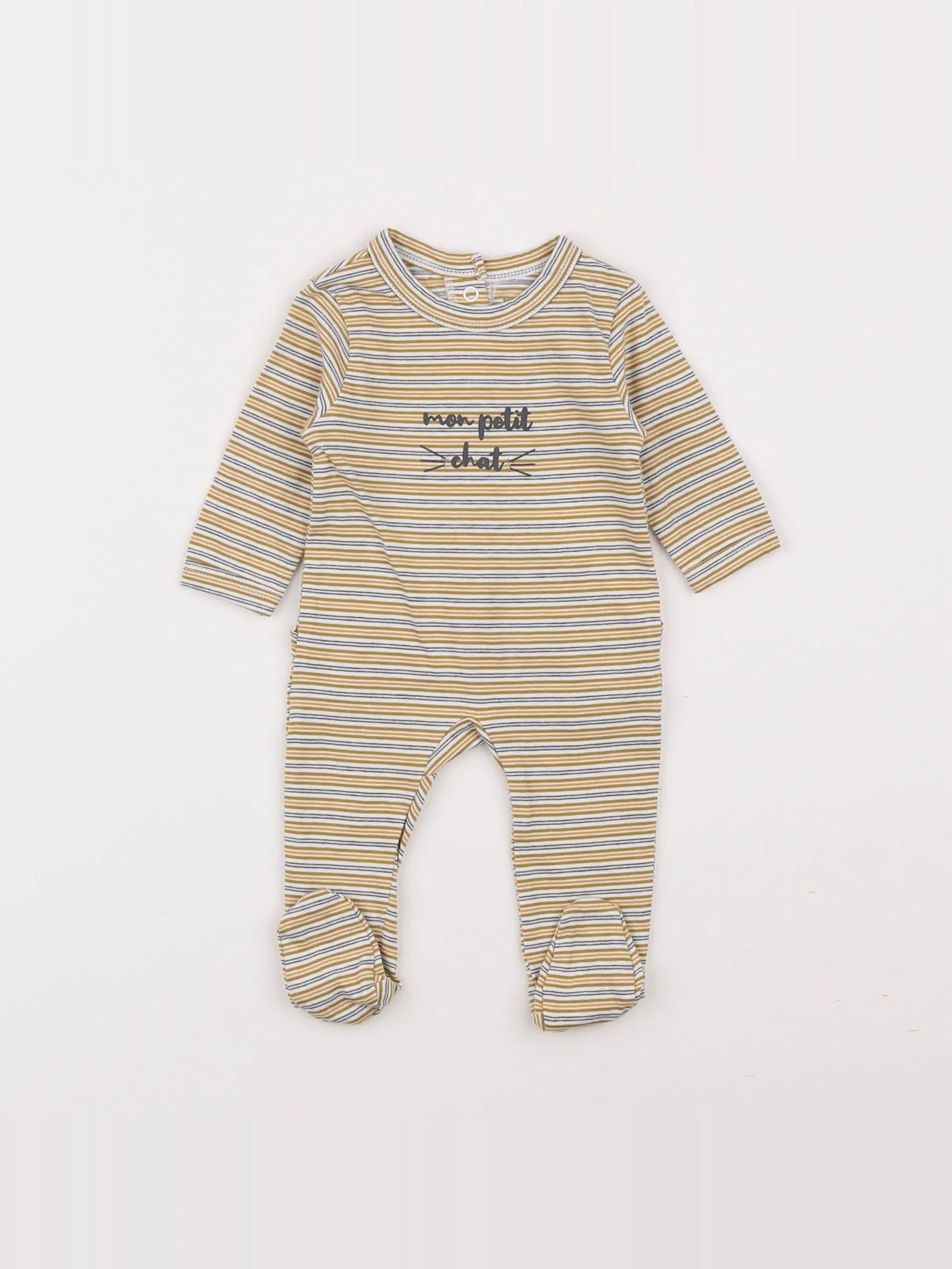 Vertbaudet - pyjama coton vert - Prématuré