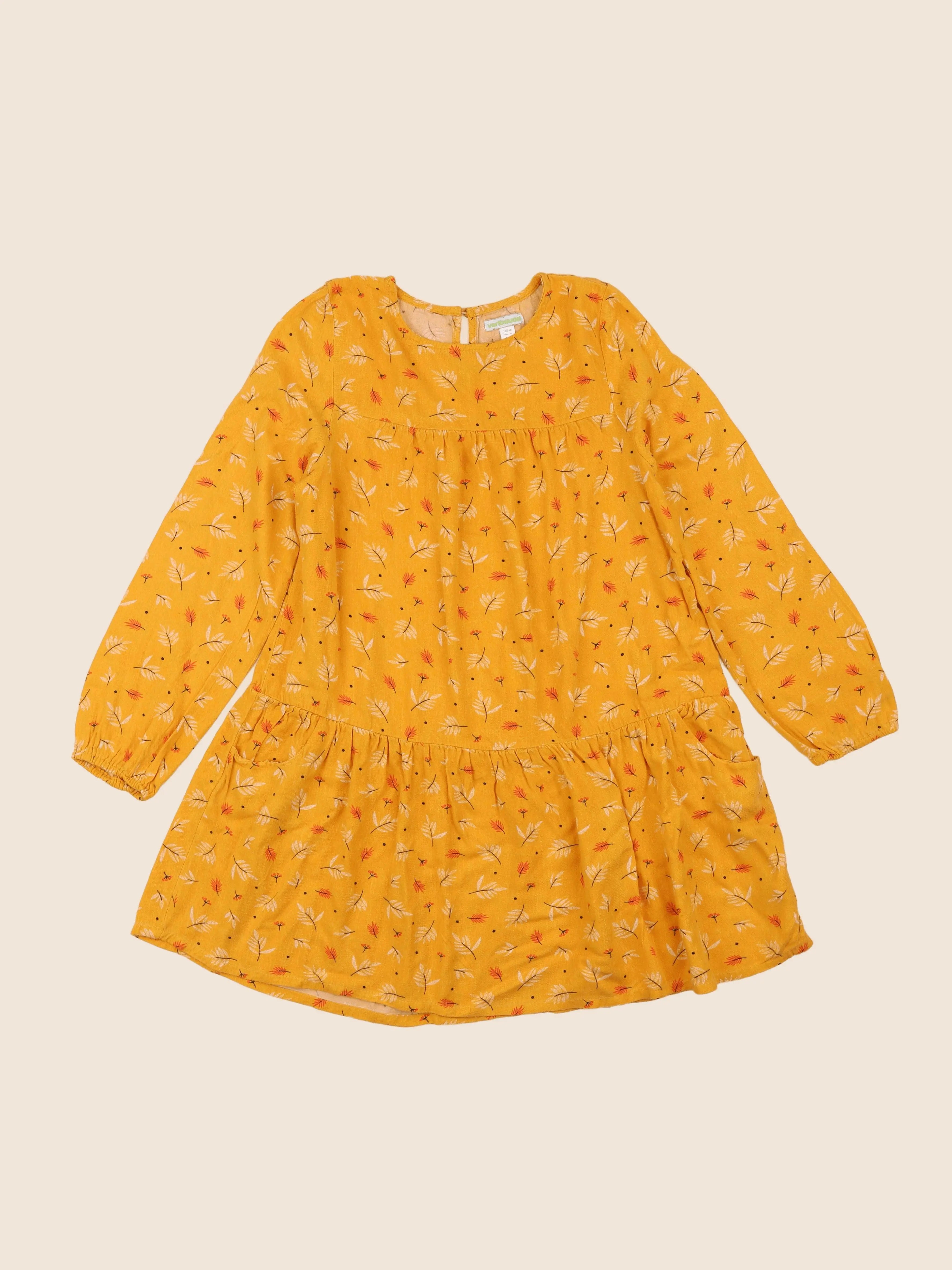 Vertbaudet - robe jaune - 10 ans