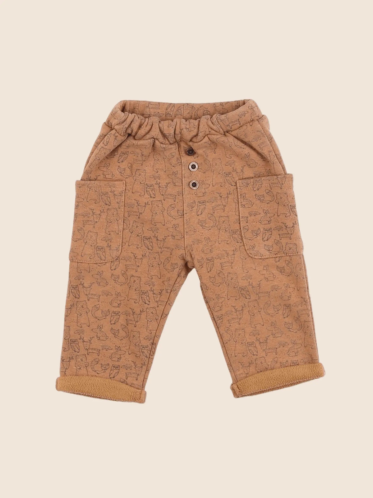 Vertbaudet - pantalon marron - 9 mois