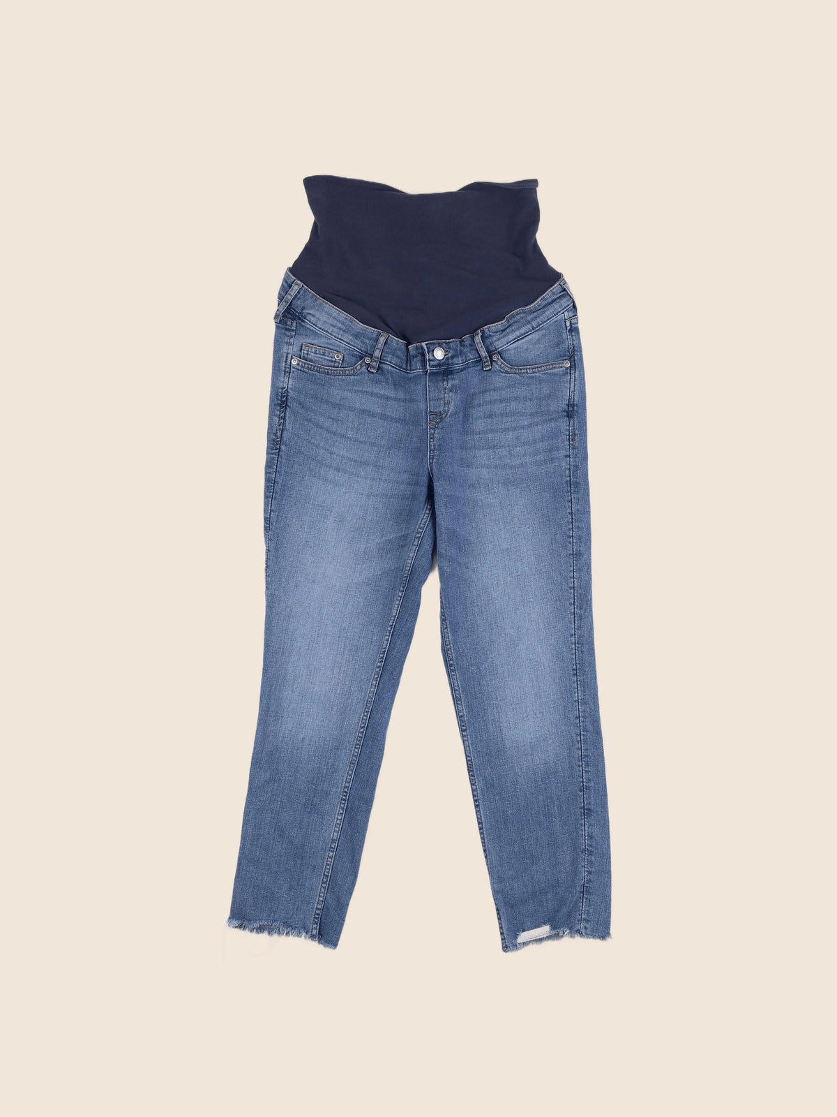 H&M - jean grossesse bleu - s