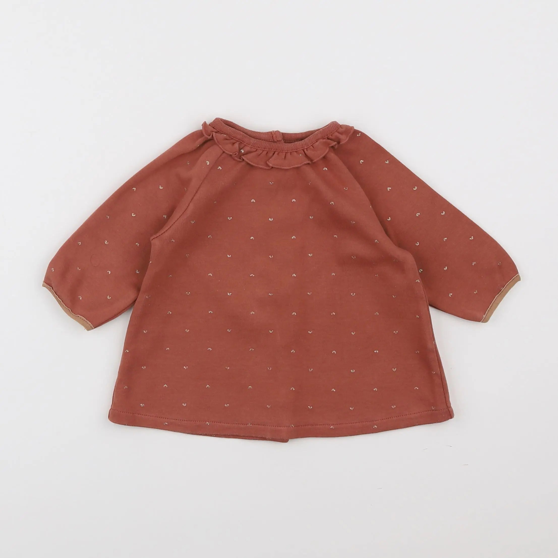 Vertbaudet - robe rose, or - 3 mois